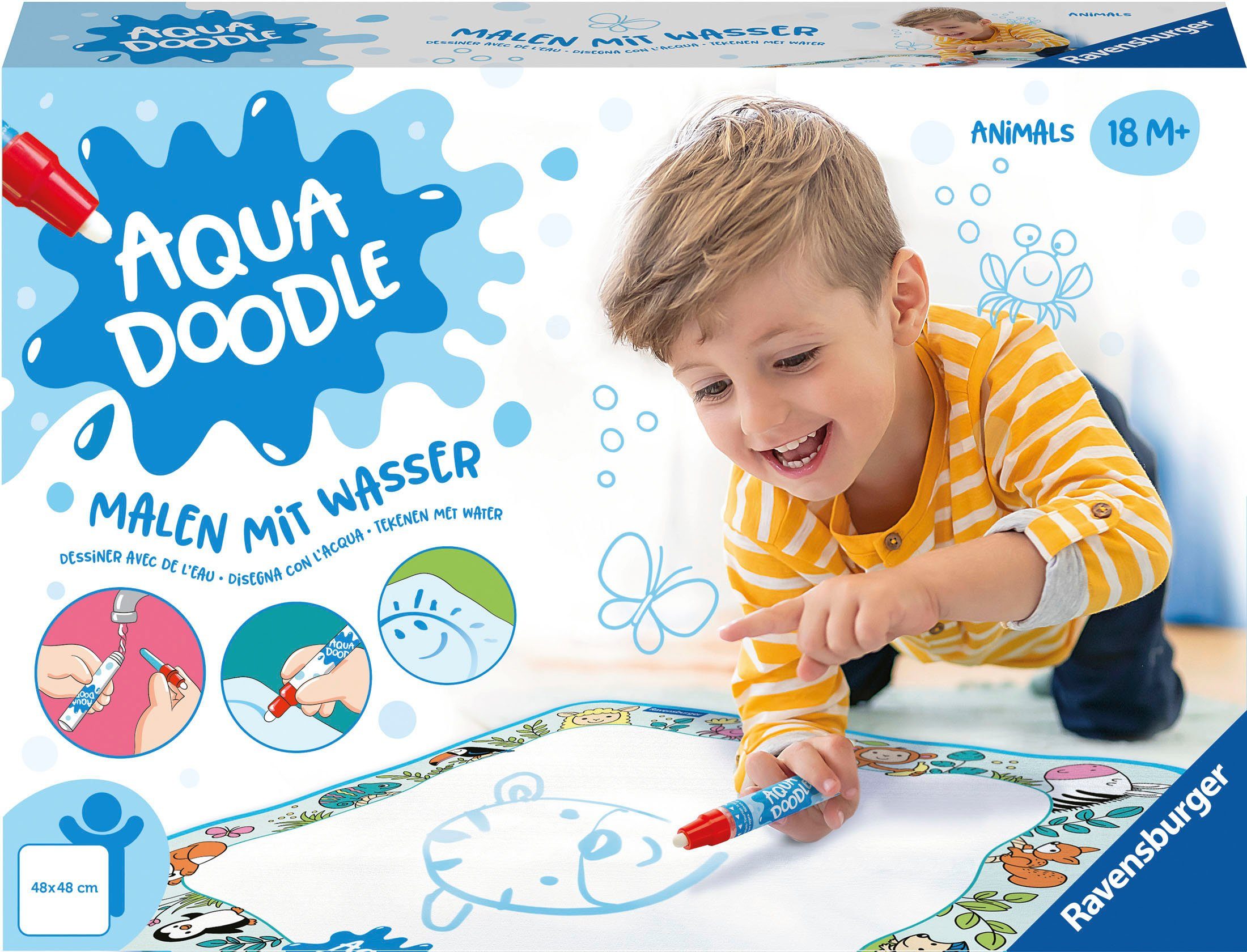 Ravensburger Kreativset ministeps®, Aqua Doodle®, Animals, Made in Germany; FSC® - schützt Wald - weltweit