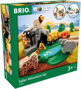 BRIO® Spielzeug-Eisenbahn BRIO® WORLD, Safari Bahn Set, FSC®- schützt Wald - weltweit