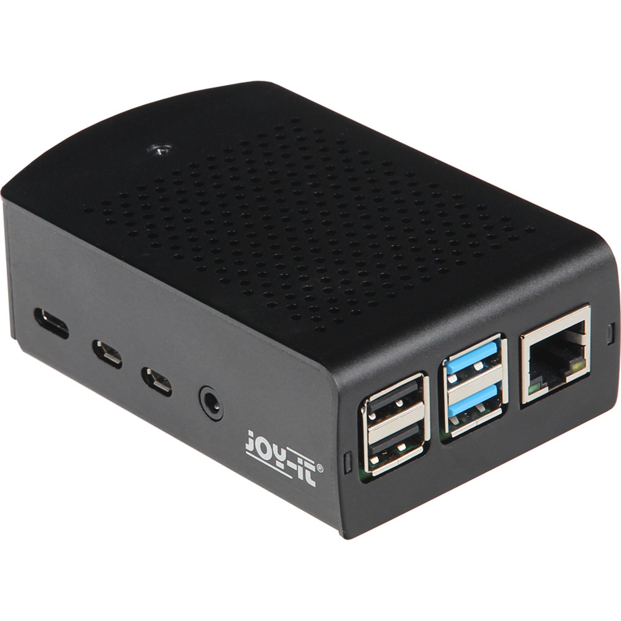 PC-Gehäuse Joy-IT Aluminiumgehäuse für Raspberry Pi 4 B