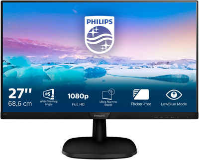 Philips 273V7QDAB LED-Monitor (69 cm/27 ", 1920 x 1080 px, Full HD, 4 ms Reaktionszeit, 75 Hz, IPS)