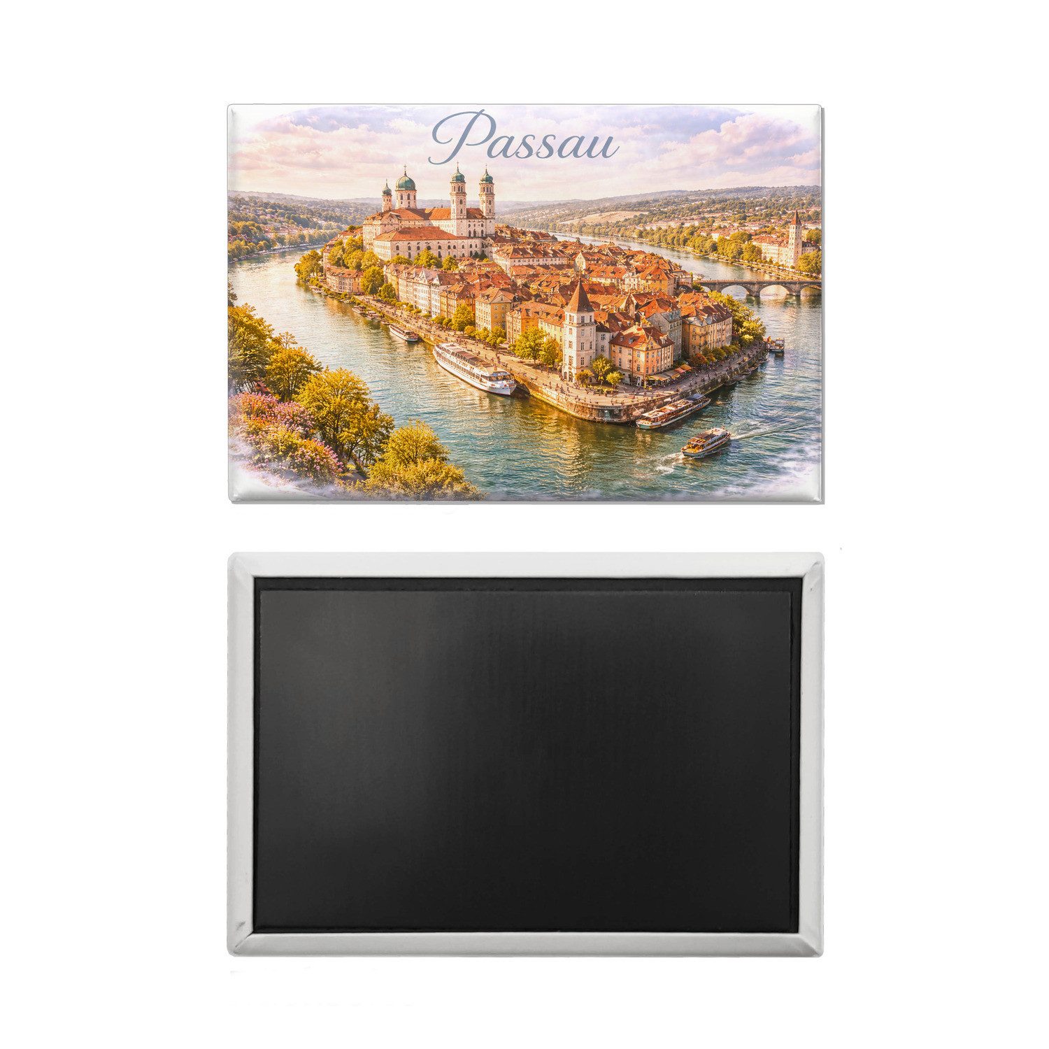 speecheese Magnet Passau Souvenir Souvenir Magnet Altstadt Drei Flüsse Stadt – Bild 2 von 2