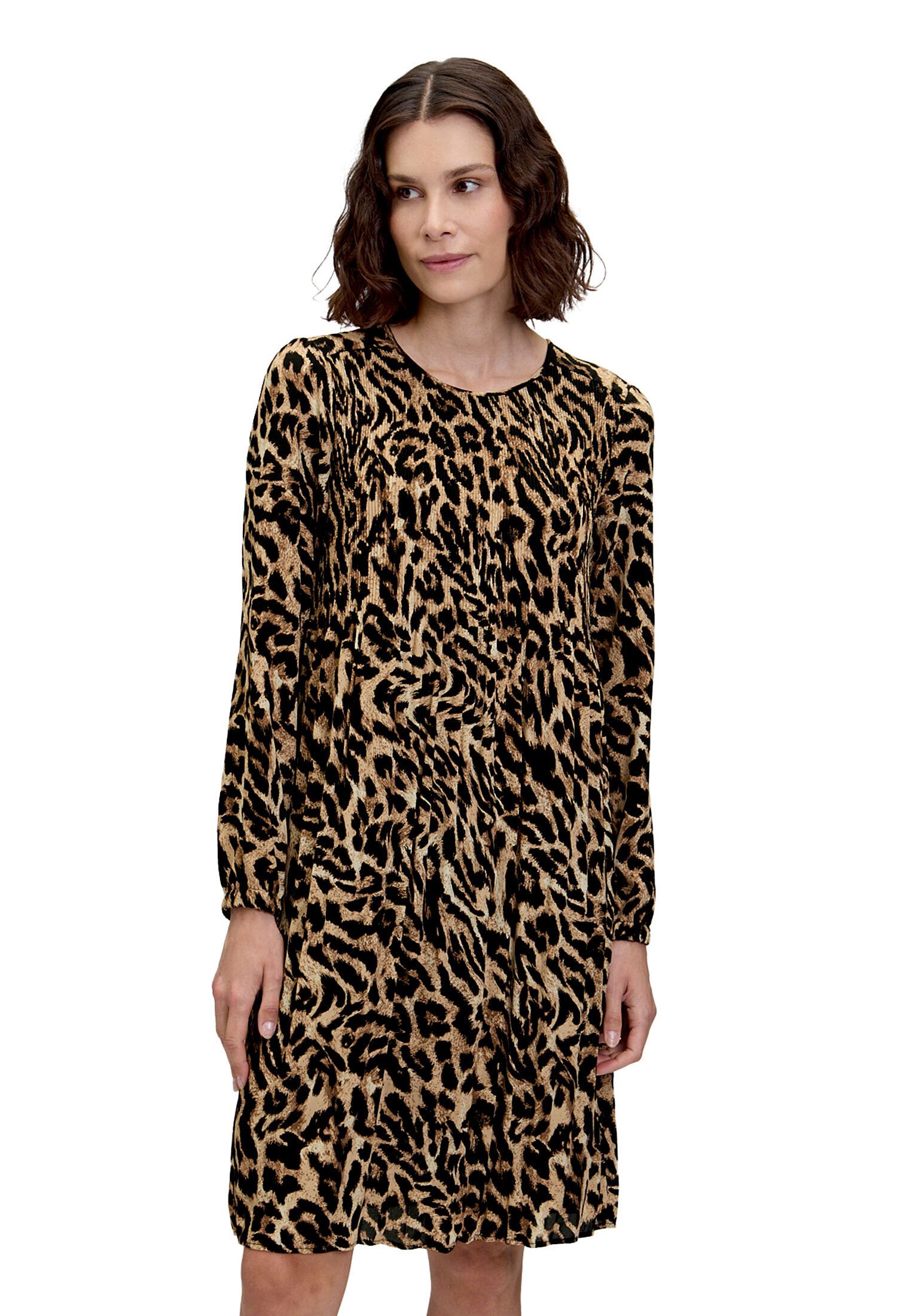 Plisseekleid Damen langarm