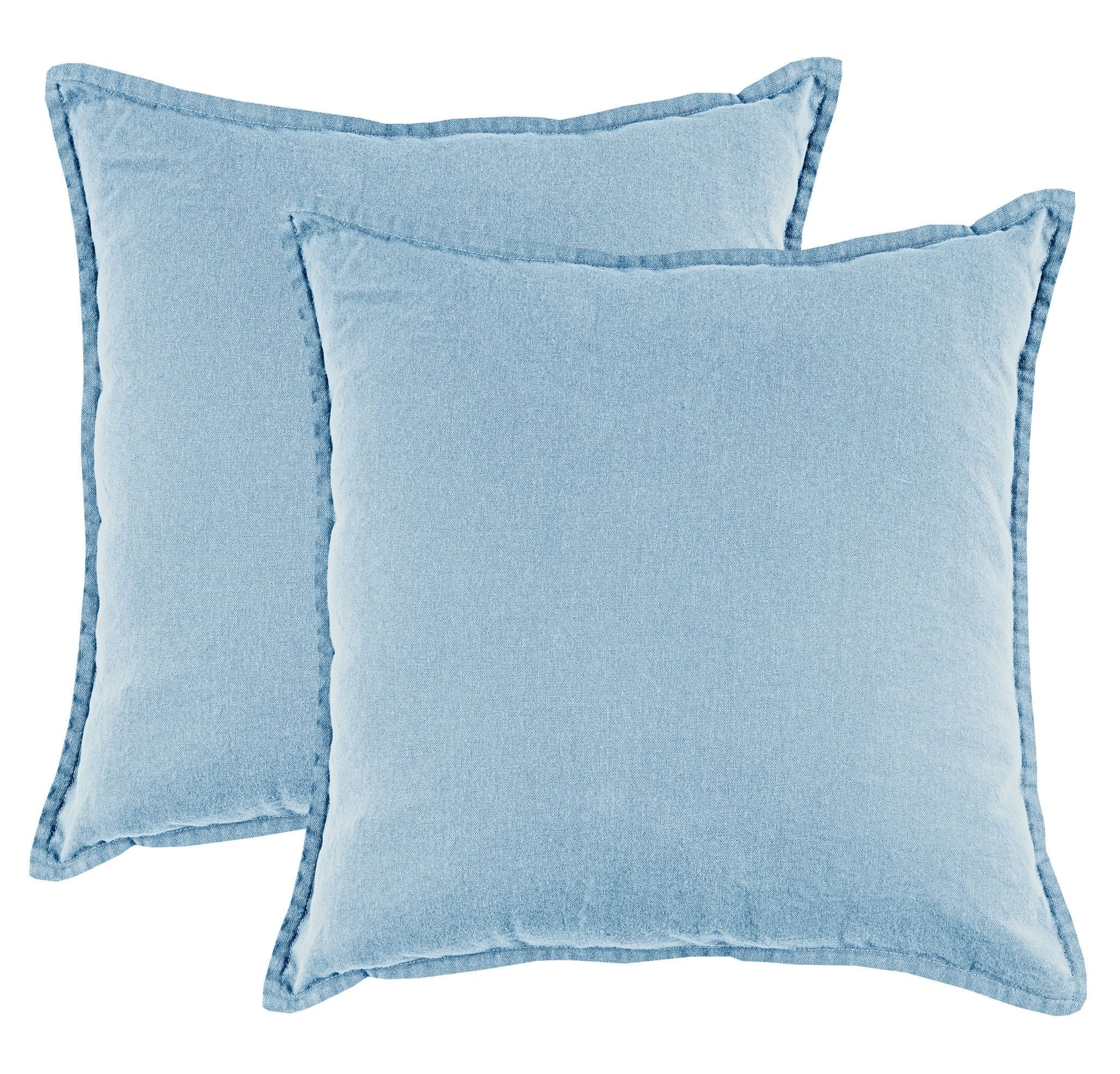 JACK Kissenbezüge 45x45cm 2er Set Kissenhülle Leinenoptik Mistral, (2 Stück), große Auswahl, Uni, Bunt, Baumwolle, Bezug