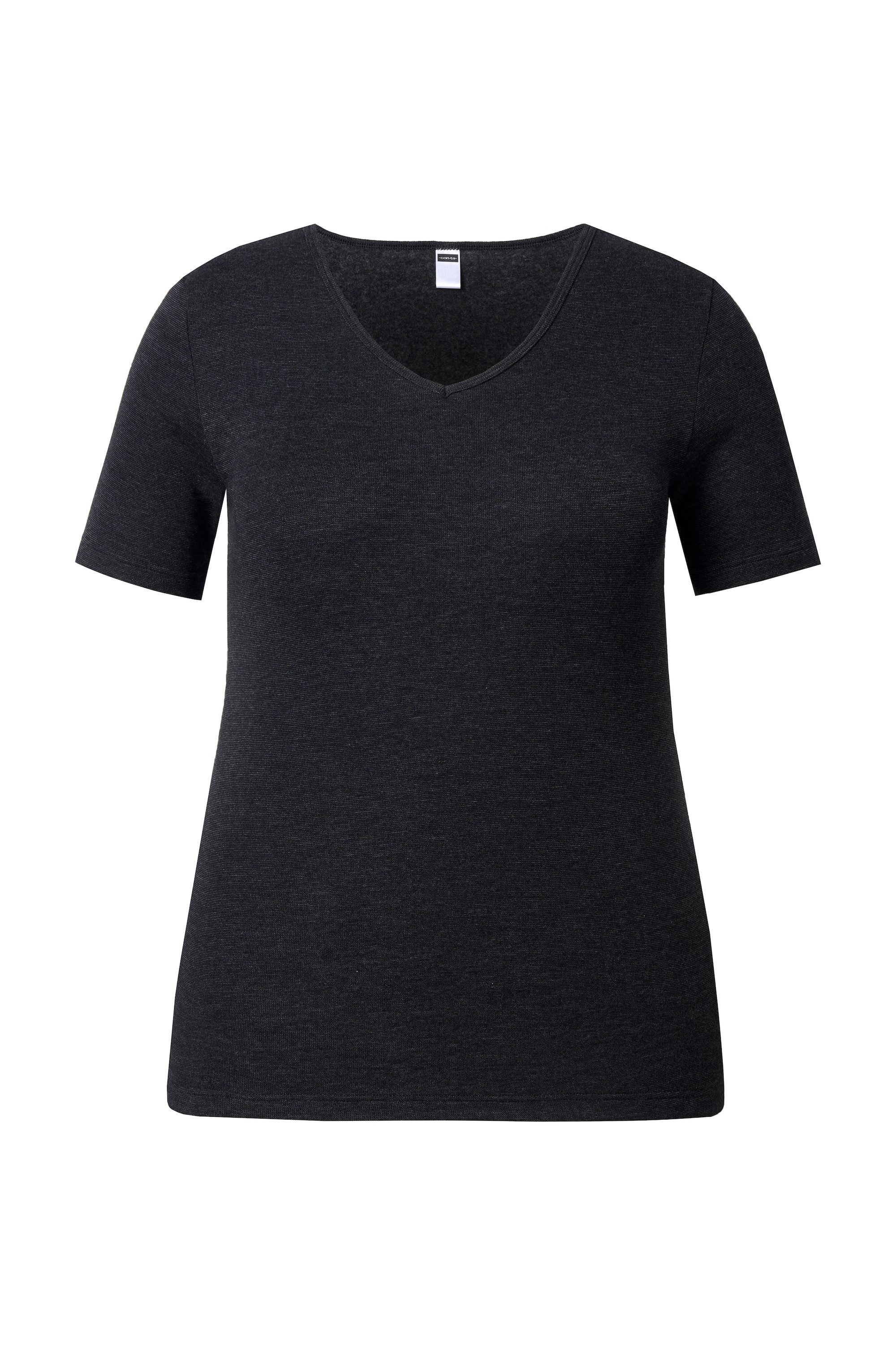 Ulla Popken Unterhemd Thermoshirt Rundhals Halbarm Baumwolle