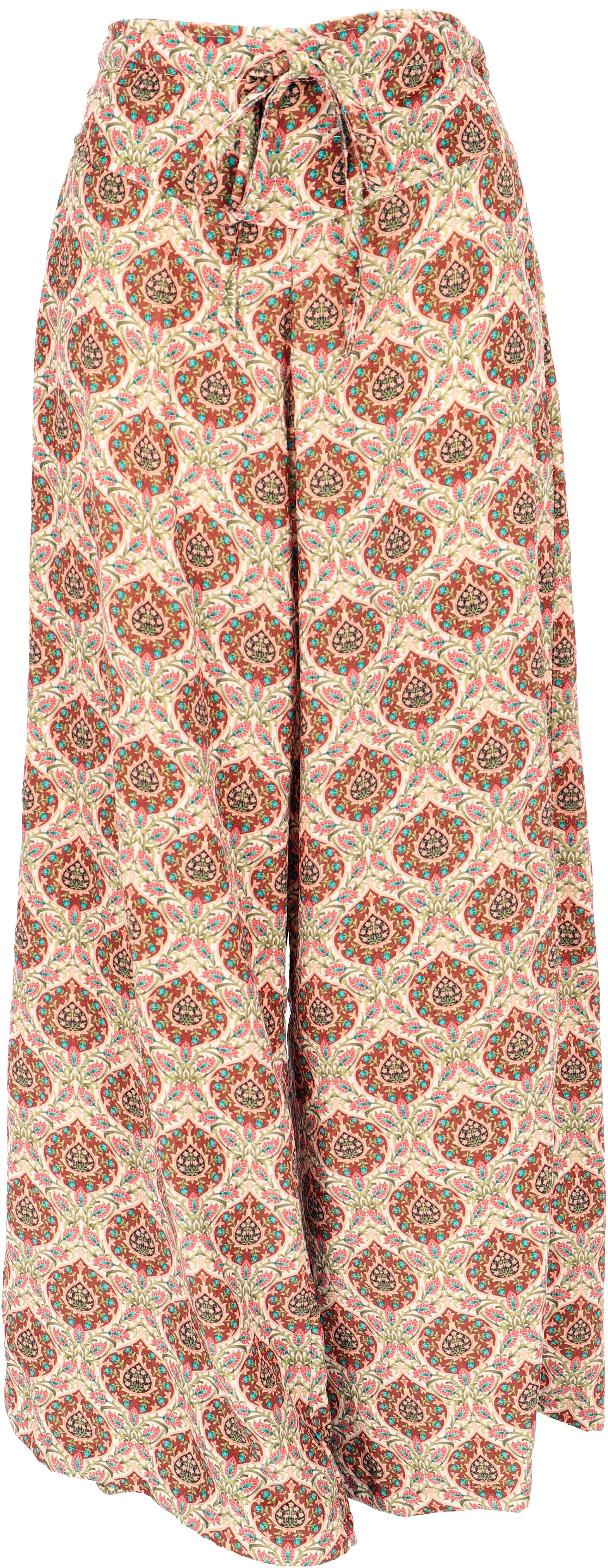 Guru-Shop Relaxhose Weite Samt Marlenehose, hochgeschnittene günstig online kaufen
