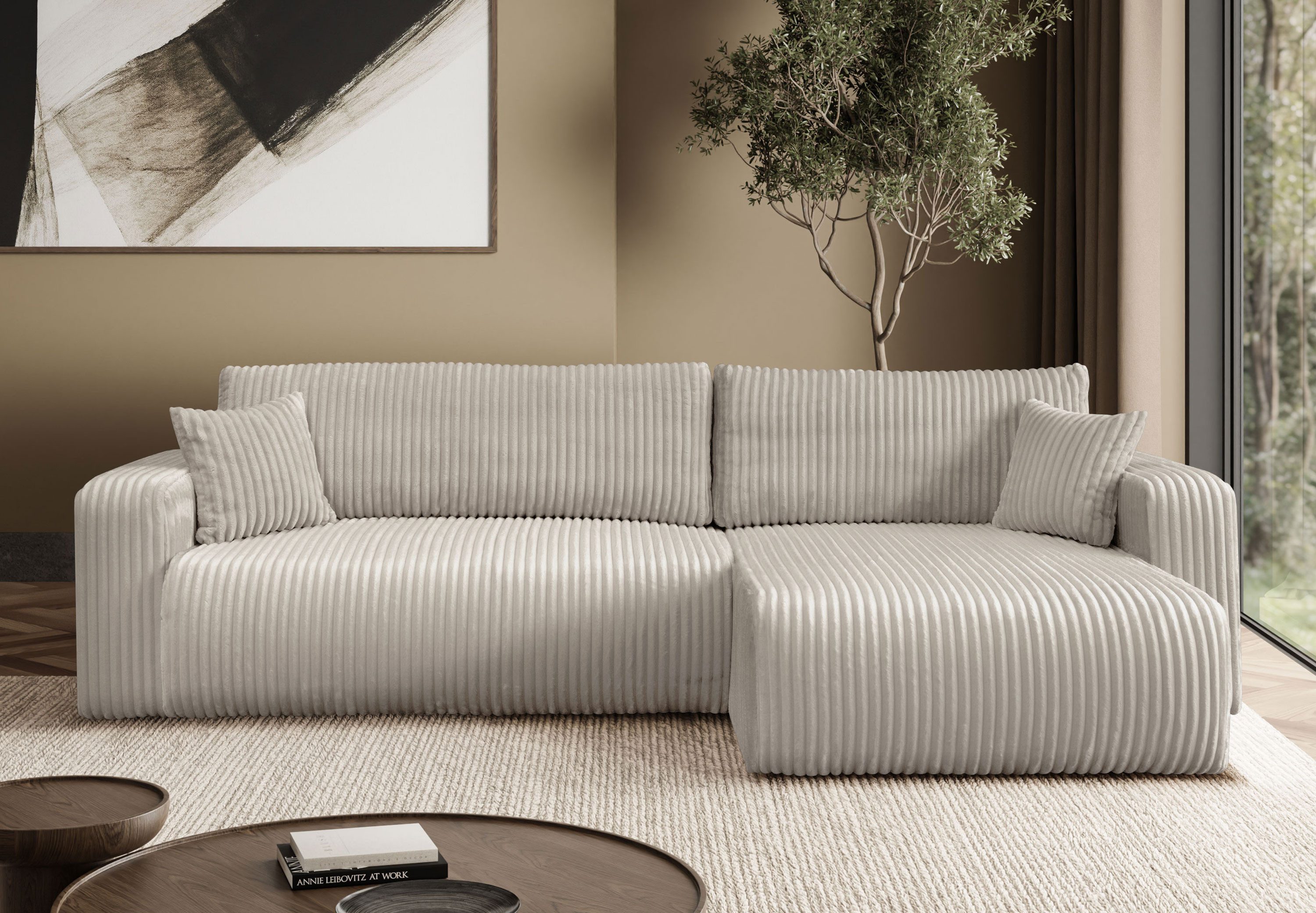 Lookway Ecksofa PRESTIGE SOFT mit Schlaffunktion und Bettkasten, Breite: 277 cm