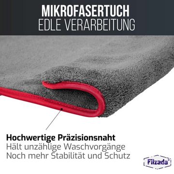 Filzada 3x Mikrofasertücher Auto 600GSM Microfasertucher Autopflege Reinigung Mikrofasertuch (85% Polyester 15% Polyamid)