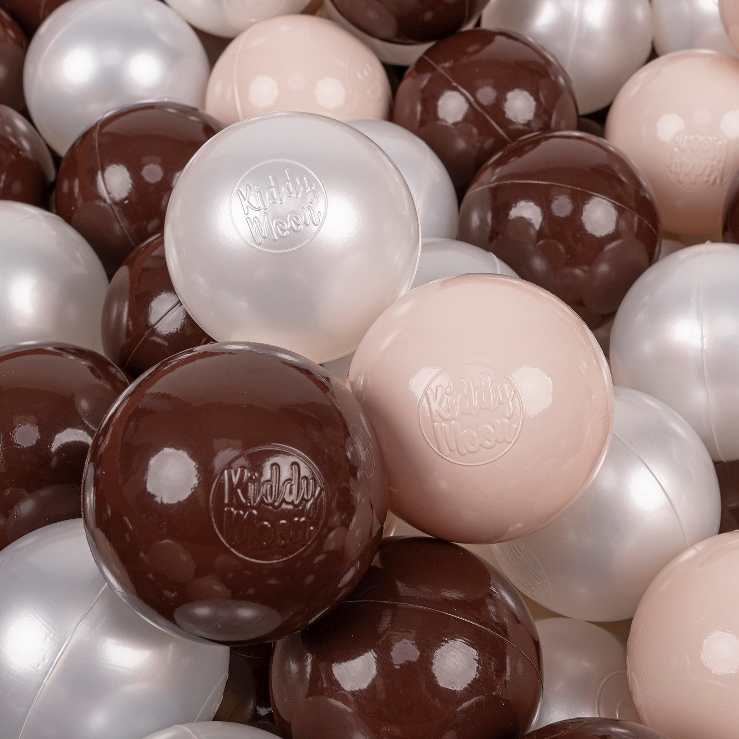 KiddyMoon Bällebad-Bälle ZK7 (Baby Plastikbälle Spielbälle, 100-St), Made in Europe