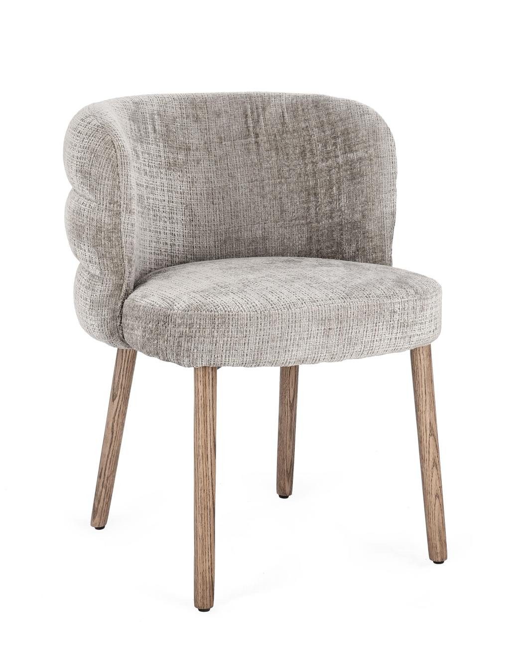 Bizzotto Stuhl Ilma aus Stoff, Aschgrau