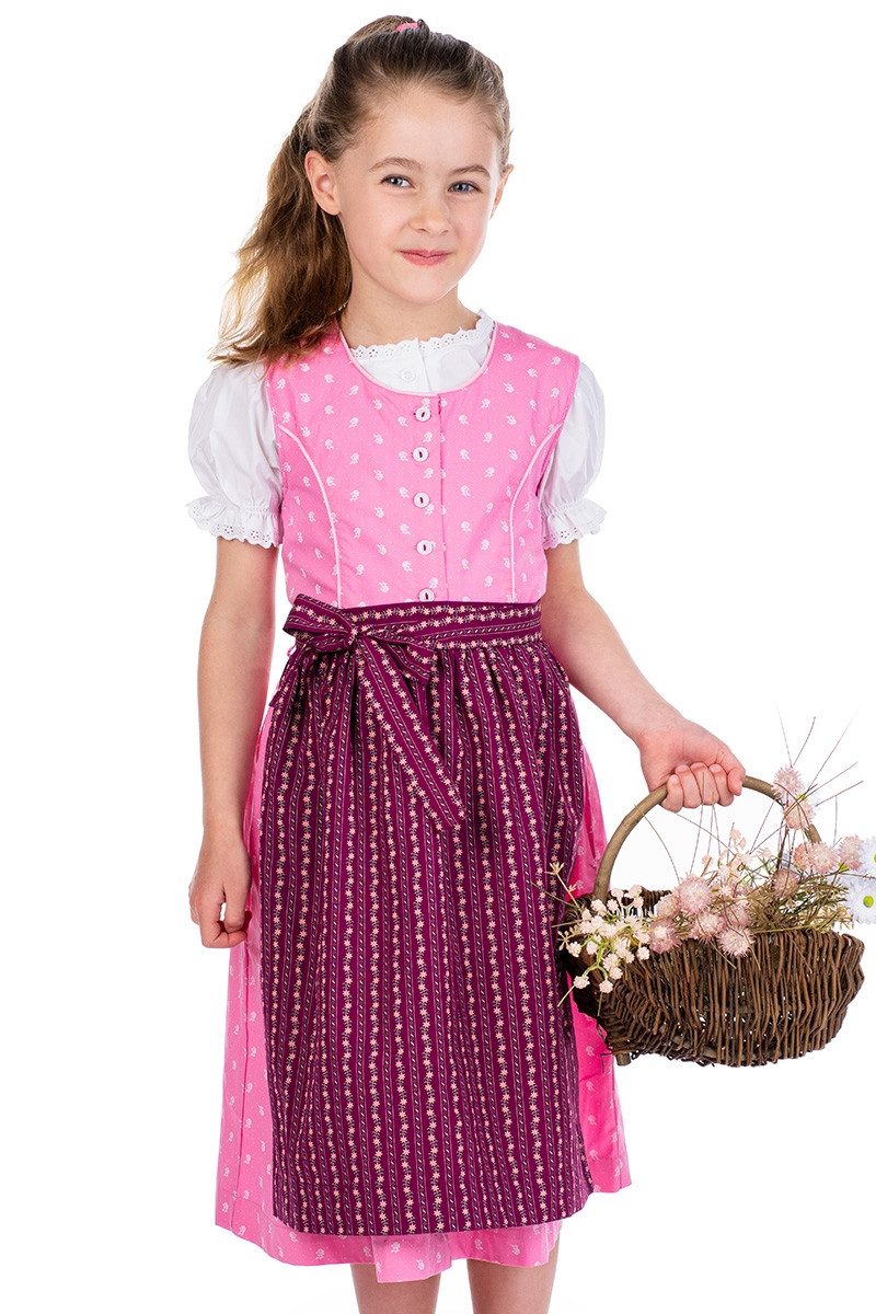 Dirndl Kinderdirndl 3tlg. - DAMIRA - rosa