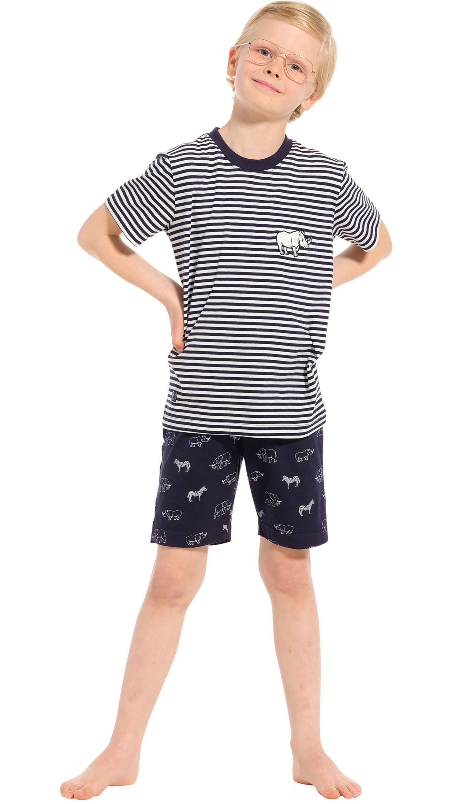 Pastunette Schlafanzug Jungen Pyjama kurz (2 tlg) Baumwolle