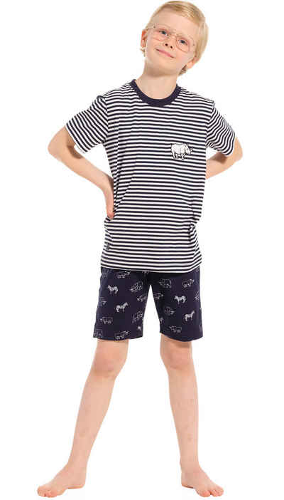 Pastunette Schlafanzug Jungen Pyjama kurz (2 tlg) Baumwolle