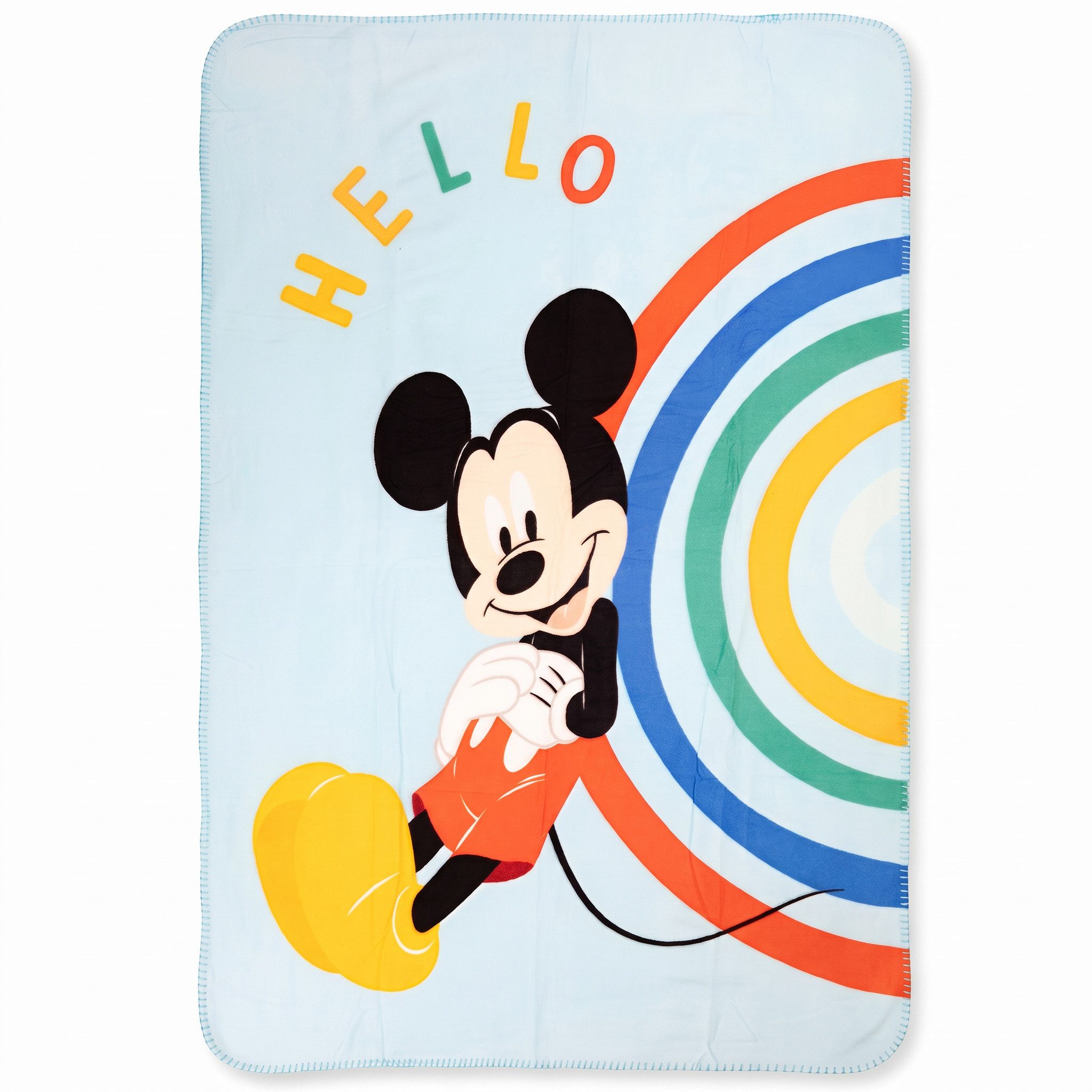 Wohndecke Disney Mickey Maus Fleece Wohndecke warme Kuscheldecke 100x140 cm, Disney