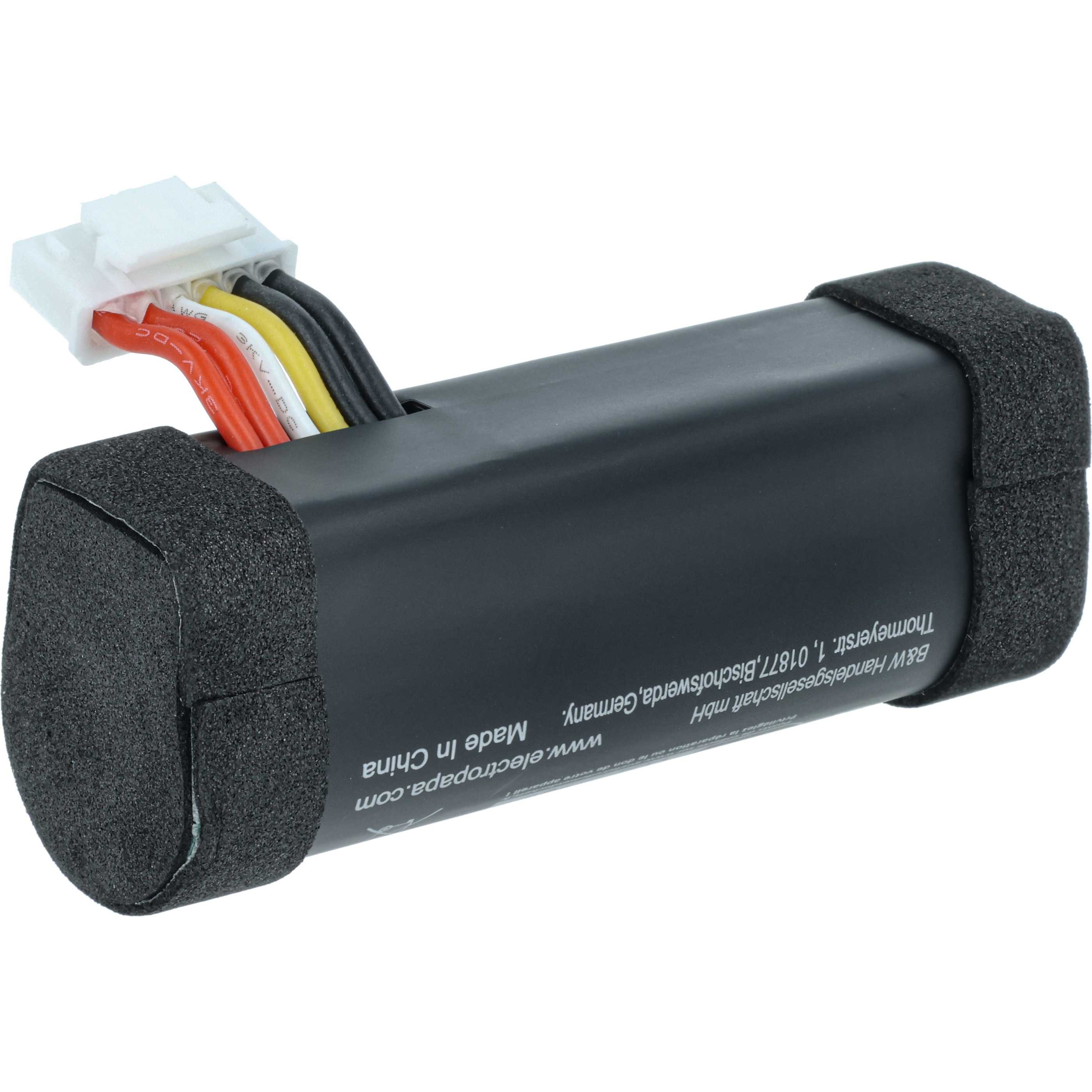 vhbw Akku passend für JBL Flip 7 Lautsprecher (5000 mAh, 3,7 V, Li-Ion) Akku Akku Li-Ion 5000 mAh (3,7 V, 1 St), Leistungsfähiger Austausch-Akku für Outdoor Lautsprecher