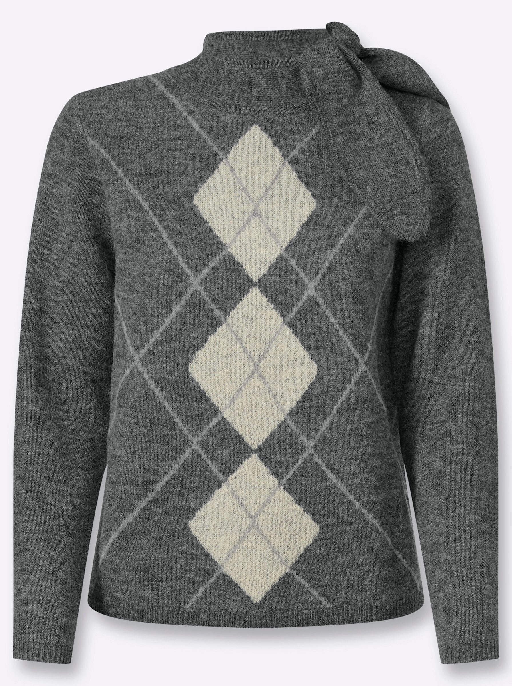 Strickpullover Pullover Langarm Jacquard