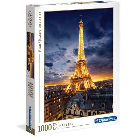 Clementoni® Puzzle High Quality Collection, Eiffelturm, 1000 Puzzleteile, Made in Europe, FSC® - schützt Wald - weltweit