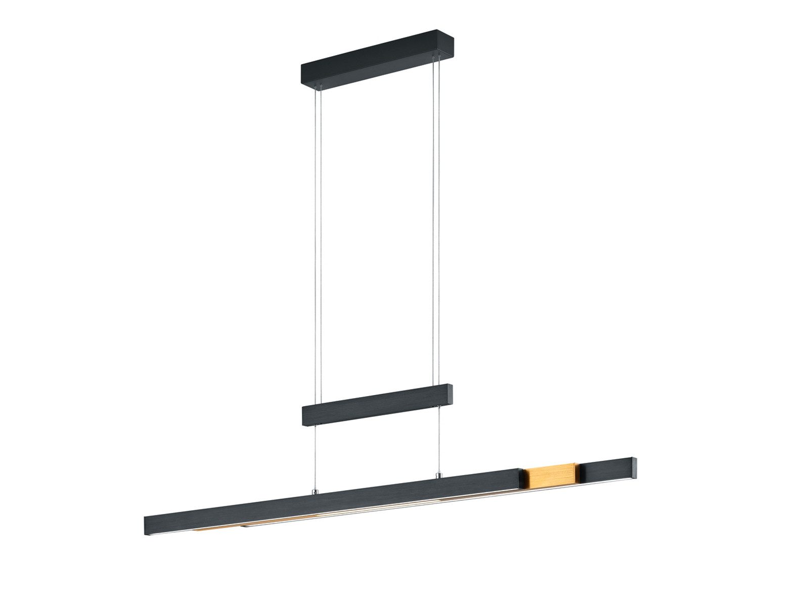 TRIO Leuchten LED Pendelleuchte, Dimmfunktion, LED fest integriert, Warmweiß, Neutralweiß, Ausziehbare Esstisch-Lampe hängend stufenlos höhenverstellbar B: 150cm