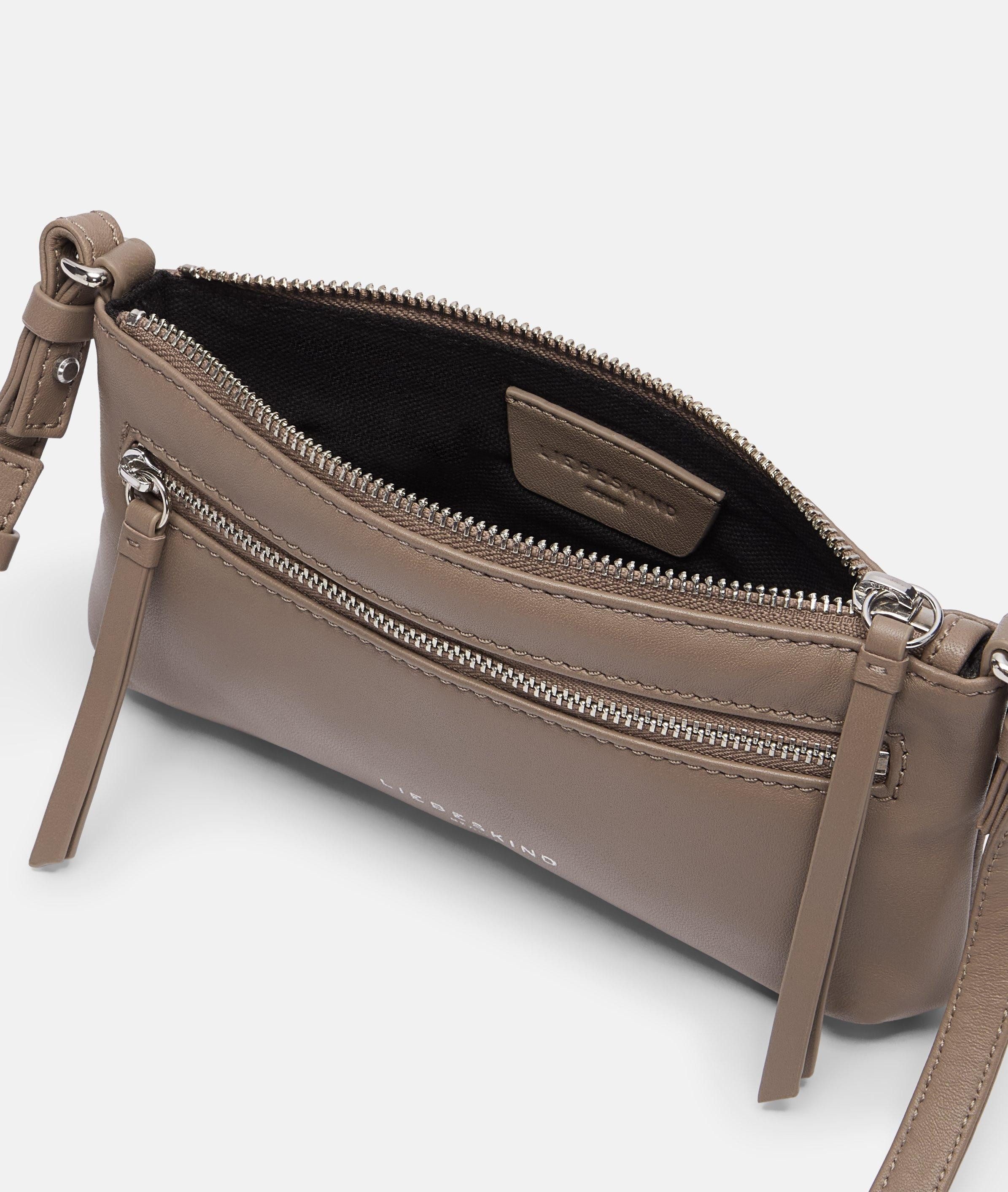 Liebeskind Berlin Umhängetasche Zena Crossbody XS, Kleine Umhängetasche aus weichem Schafsleder