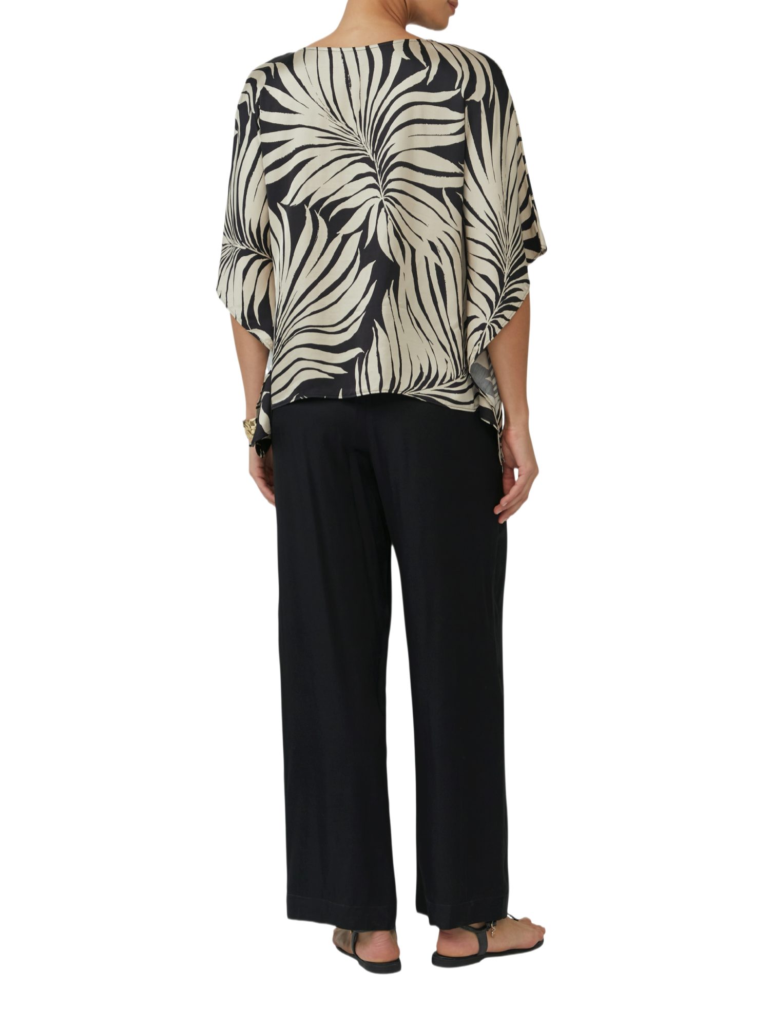 s.Oliver BLACK LABEL Hemdbluse bunt,Casual,Viskose,Unifarben,U-Boot,3/4 Arm,Loose Fit