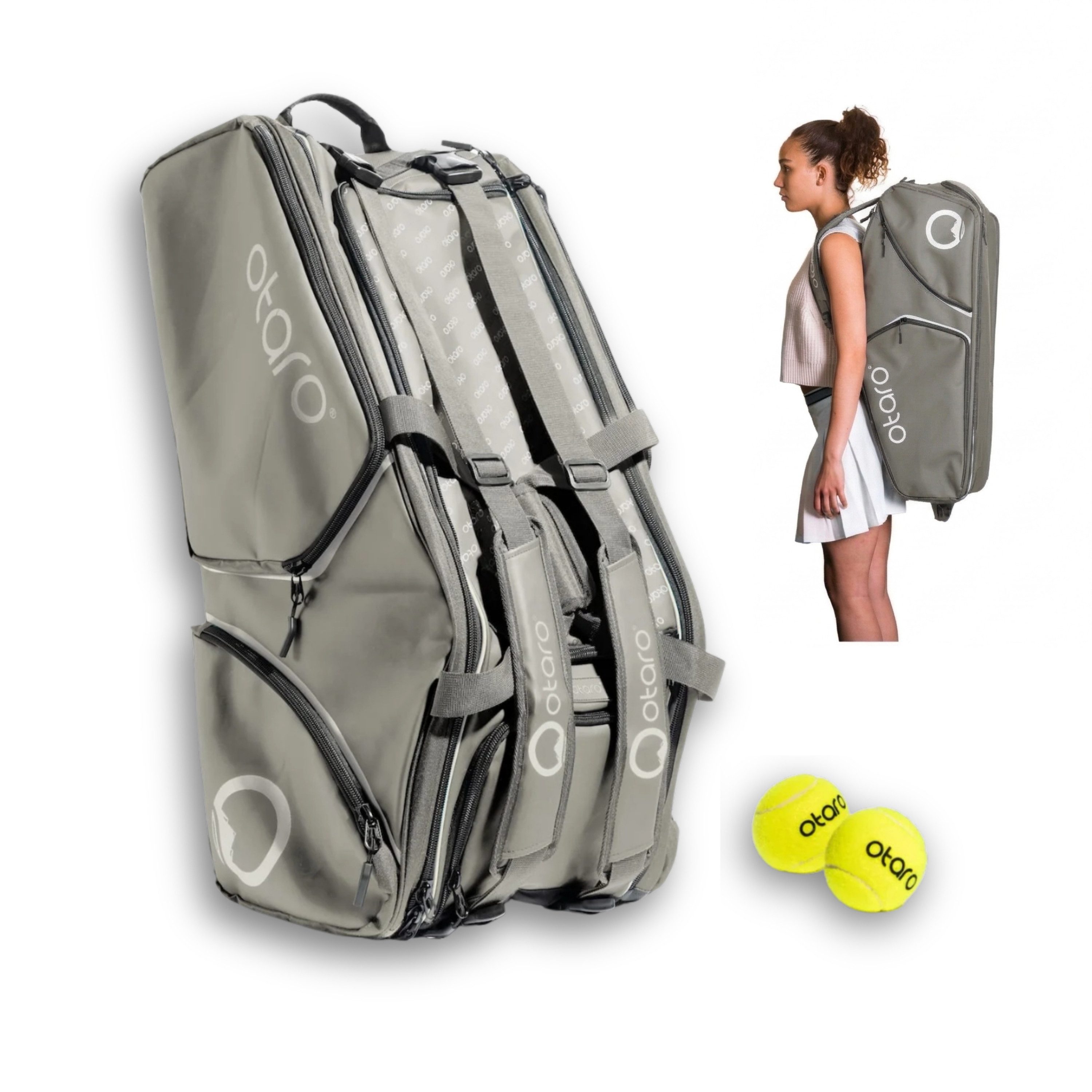 Otaro Tennistasche Tennistasche Racquet Bag, 82 Liter