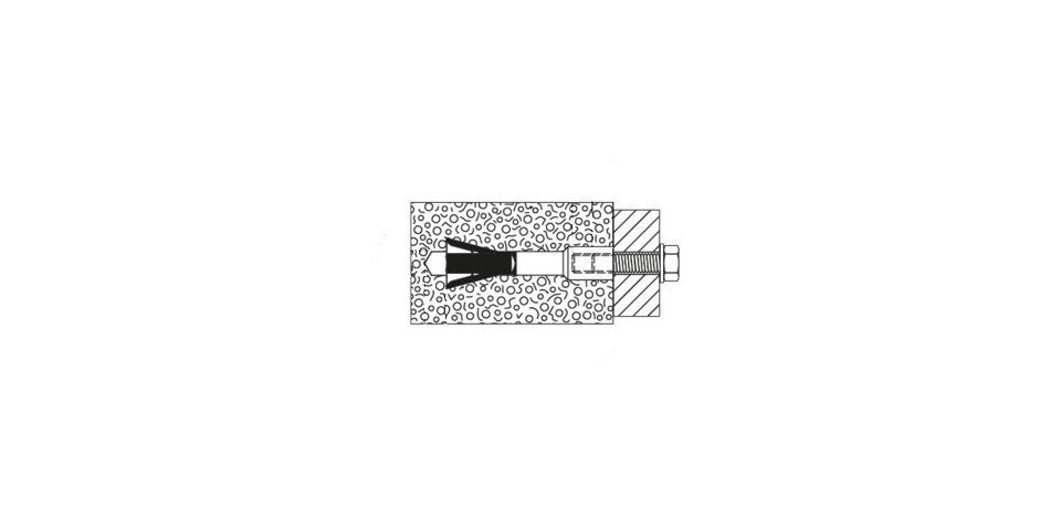 Fischer mm Dübel-Set - Stück fischer Porenbetonanker und 75 6.0 Schrauben- FPX x 2