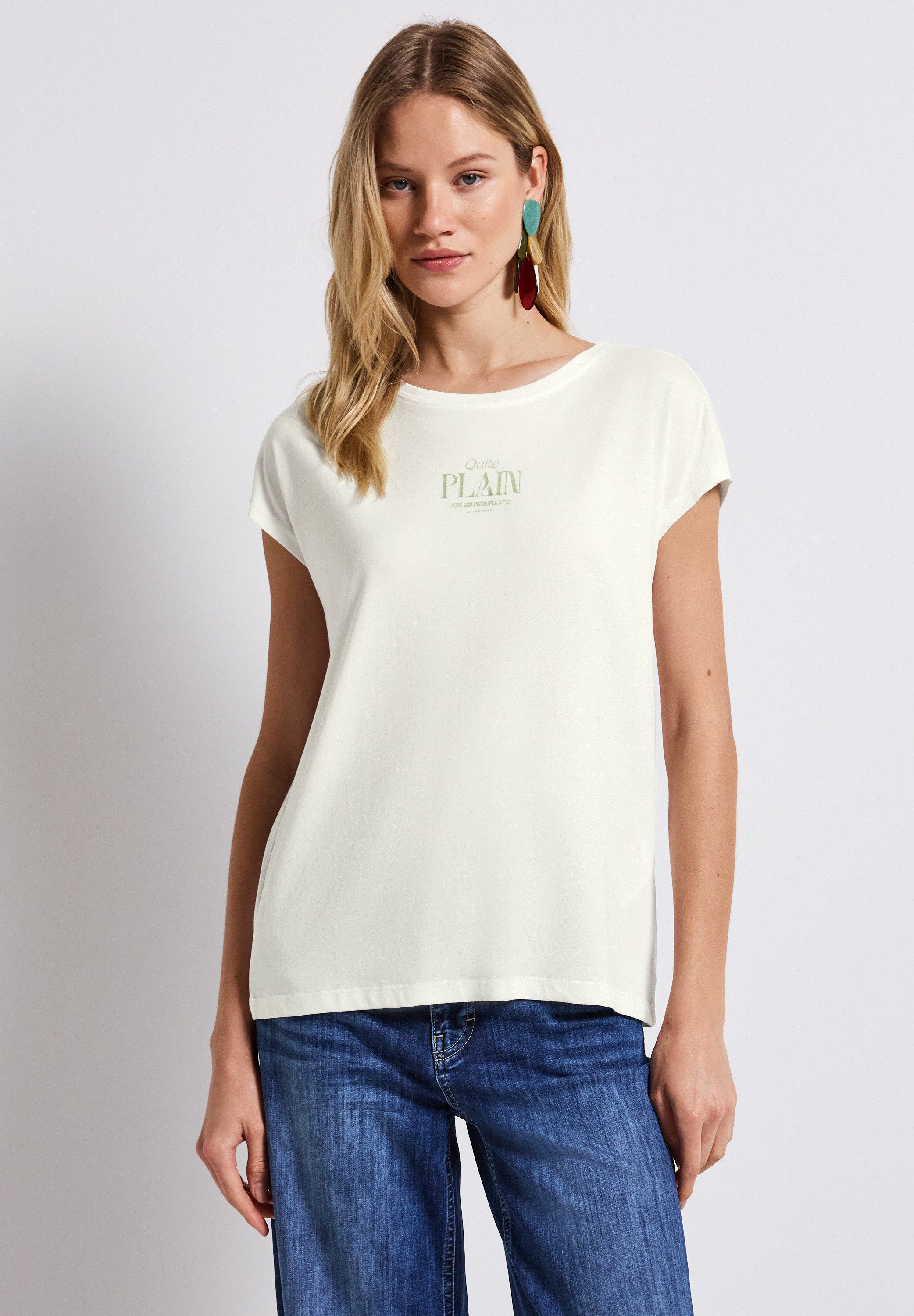 STREET ONE T-Shirt im soften Baumwoll-Mix günstig online kaufen