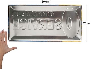Nostalgic-Art Metallschild Blechschild 25 x 50cm - Goodyear - Goodyear Service