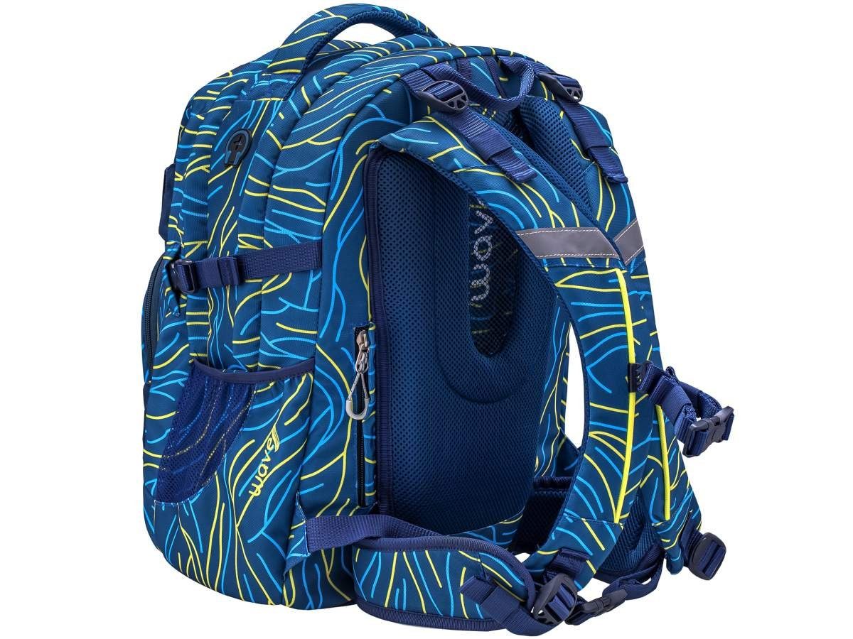 ab Yellow Schultasche, Jungen Wave Mädchen, weiterführende Schule, Infinity, Klasse, 5. Schulrucksack Lines