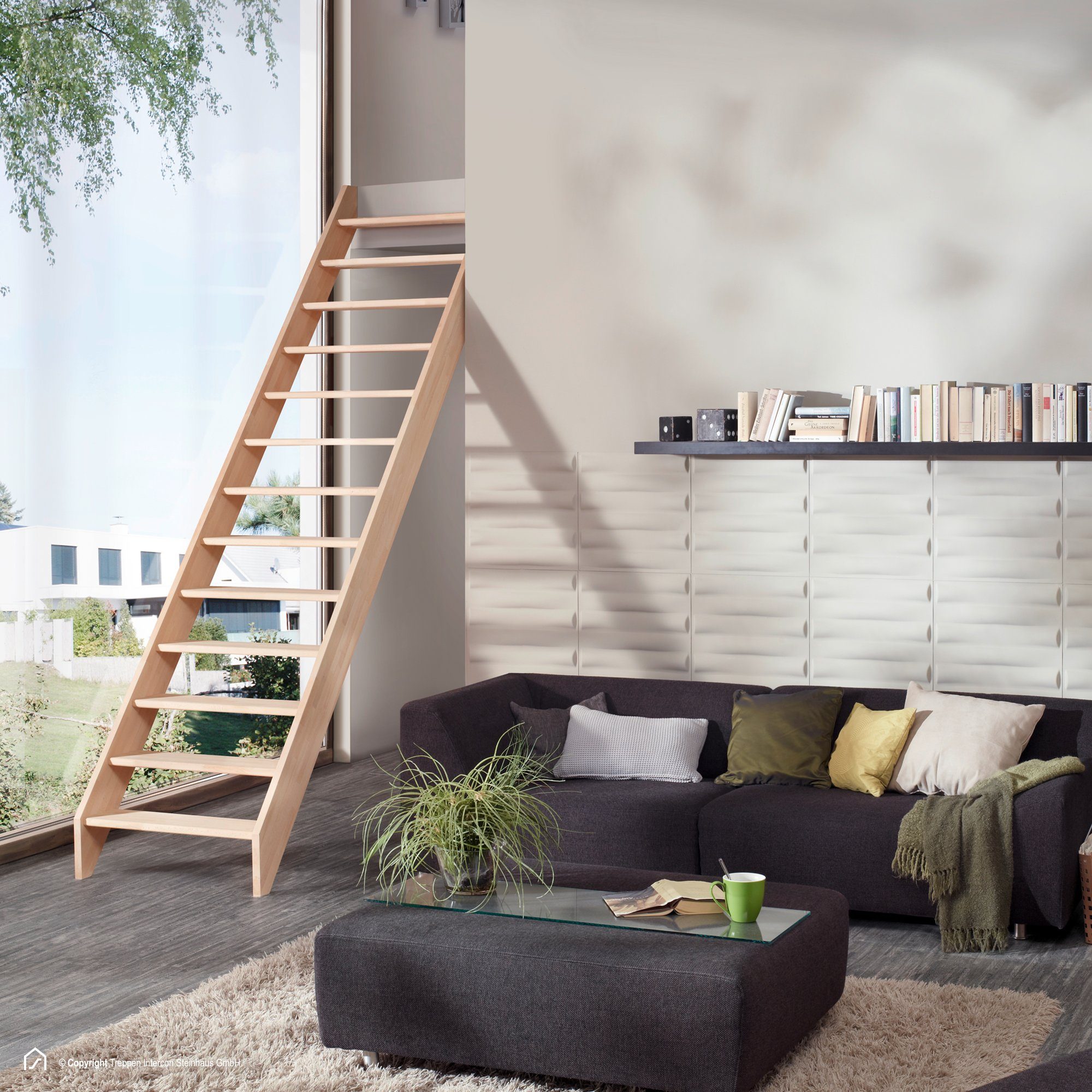 Treppen Intercon Raumspartreppe Casablanca gerade, 60 günstig online kaufen