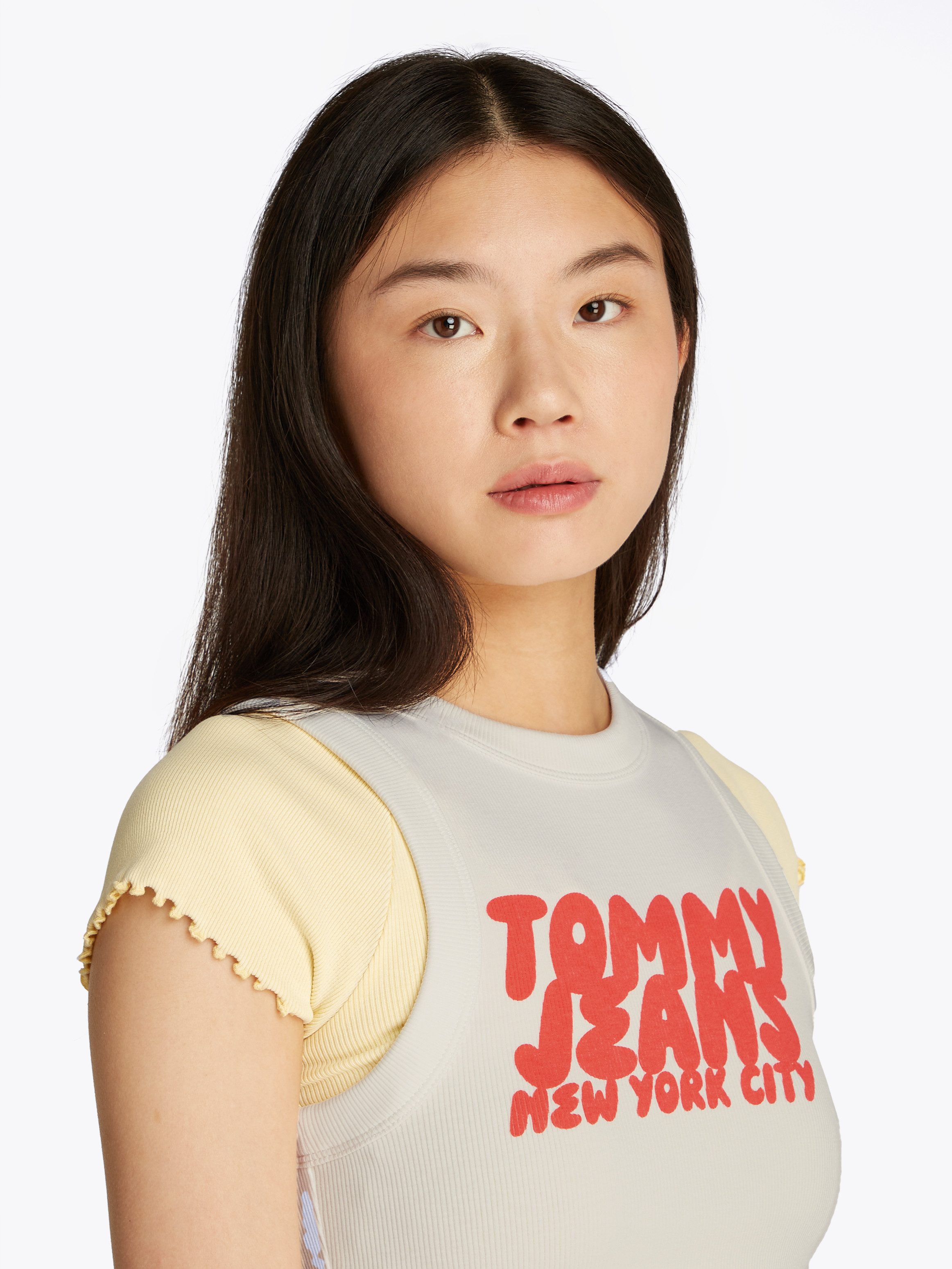 Tommy Jeans Tanktop TJW SLIM SH TJ BUBBLE TANK mit Logodruck günstig online kaufen
