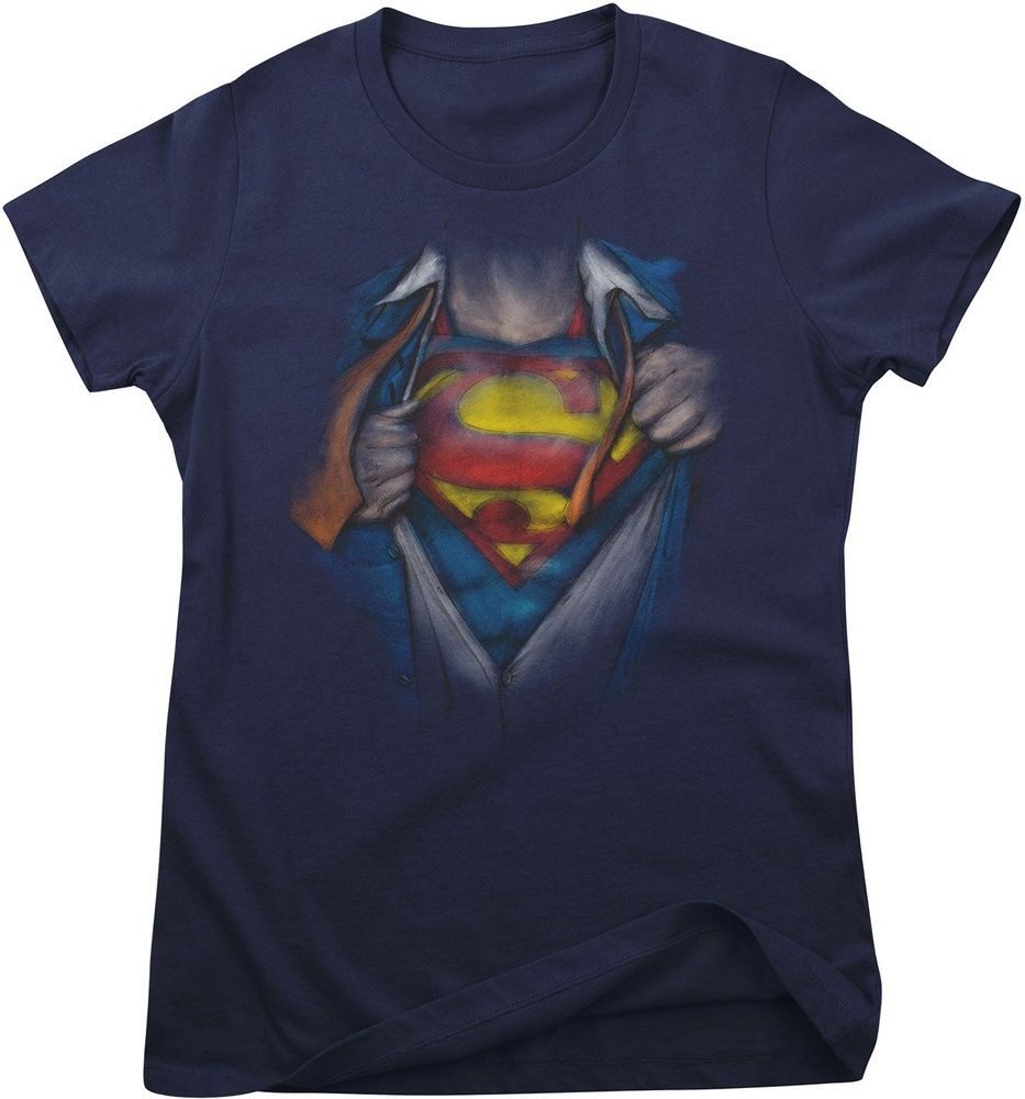 Superman T-Shirt Superman Suit Girly Tee
