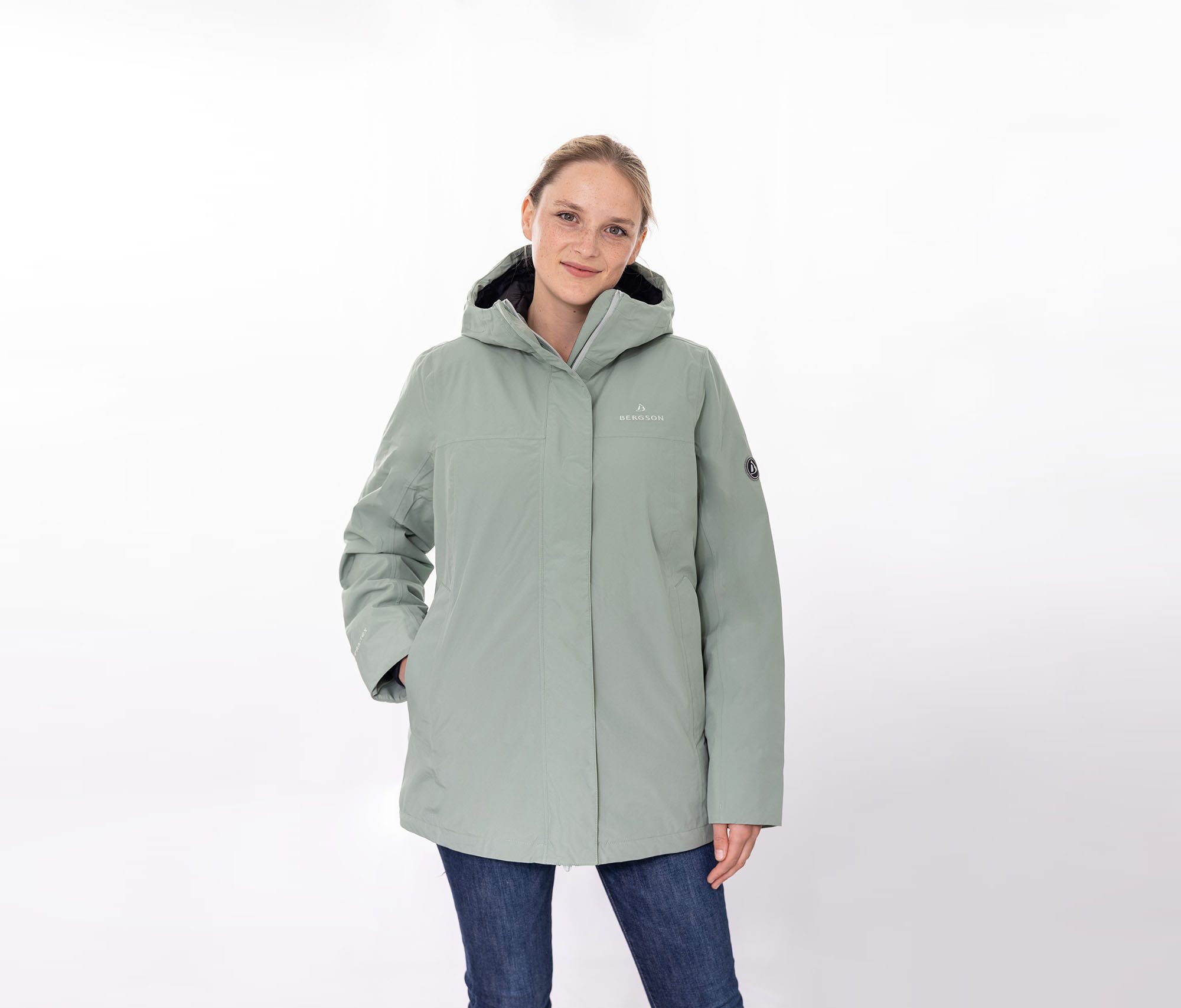 Bergson Winterjacke JOKINE Damen Winterparka, warm wattiert, 20000 mm Wassersäule, Normalgrößen