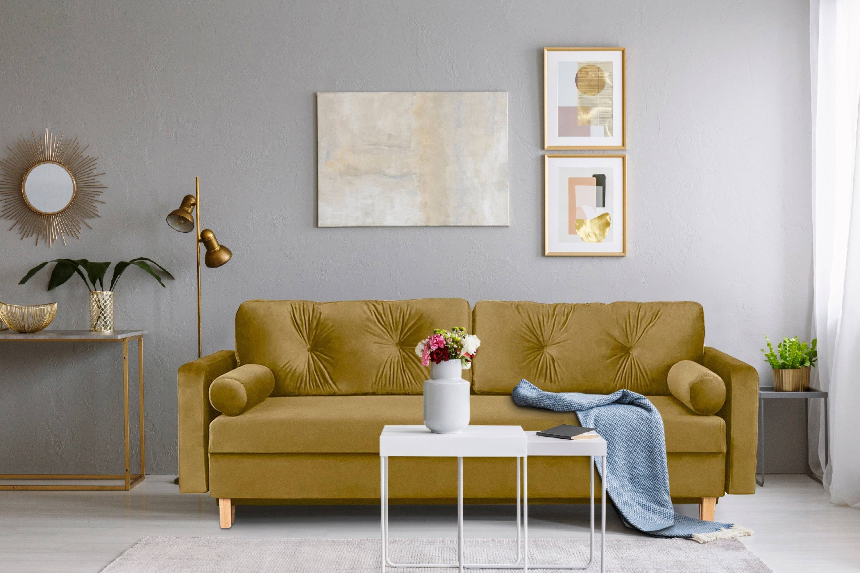 KONSIMO® Schlafsofa ERISO Sofa 3-Personen, ausziehbare günstig online kaufen