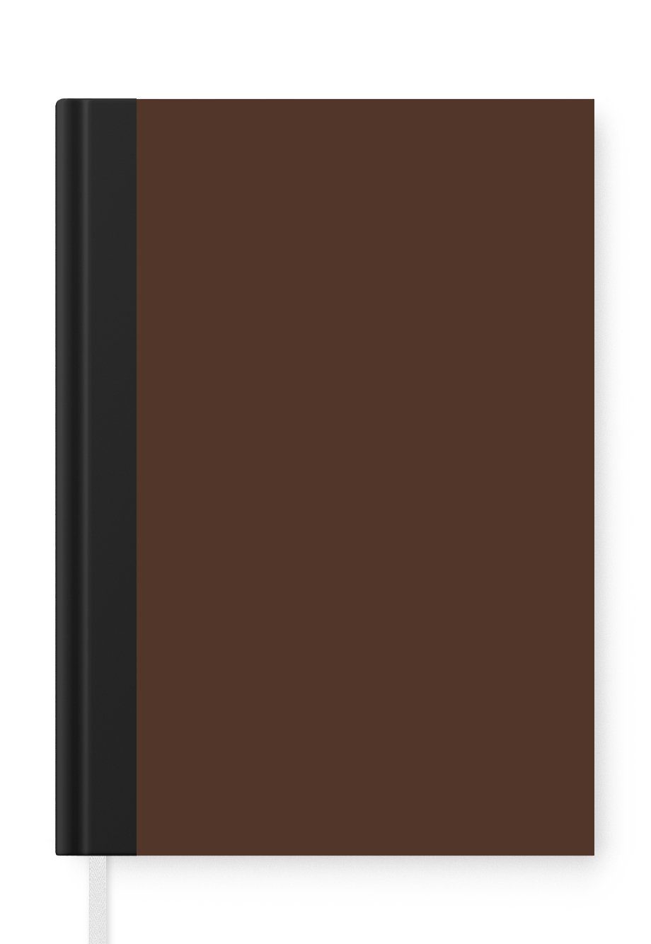 MuchoWow Notizbuch Braun - Dunkel - Farben, Journal, Merkzettel, Tagebuch, Notizheft, A5, 98 Seiten, Haushaltsbuch