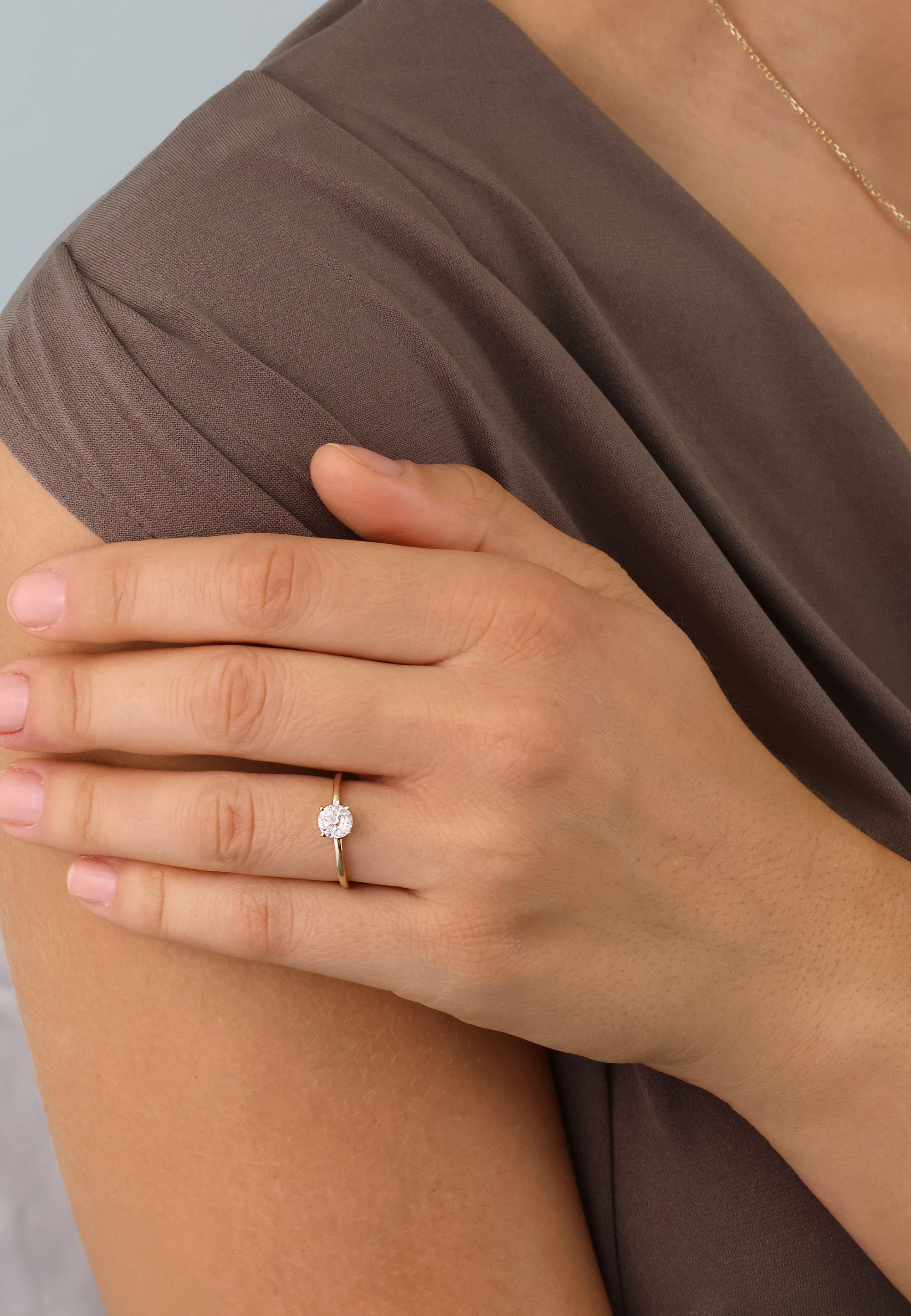 NANA KAY Fingerring Classic Solitaire, mit farblosem Stein günstig online kaufen