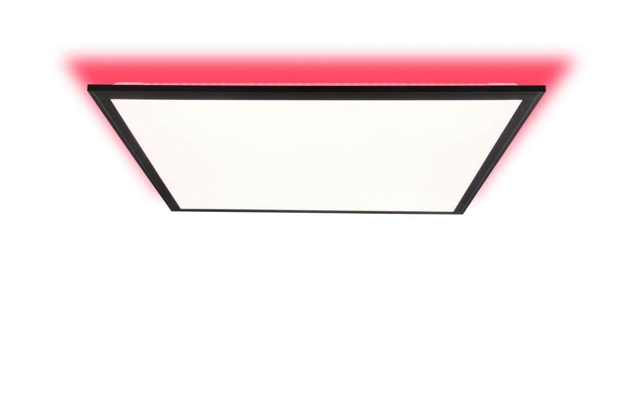 Brilliant Leuchten LED Panel »Allie«, 60 x 60 cm, dimmbar, CCT,  RGB-Backlight, Fernbed., 3800 lm, schwarz