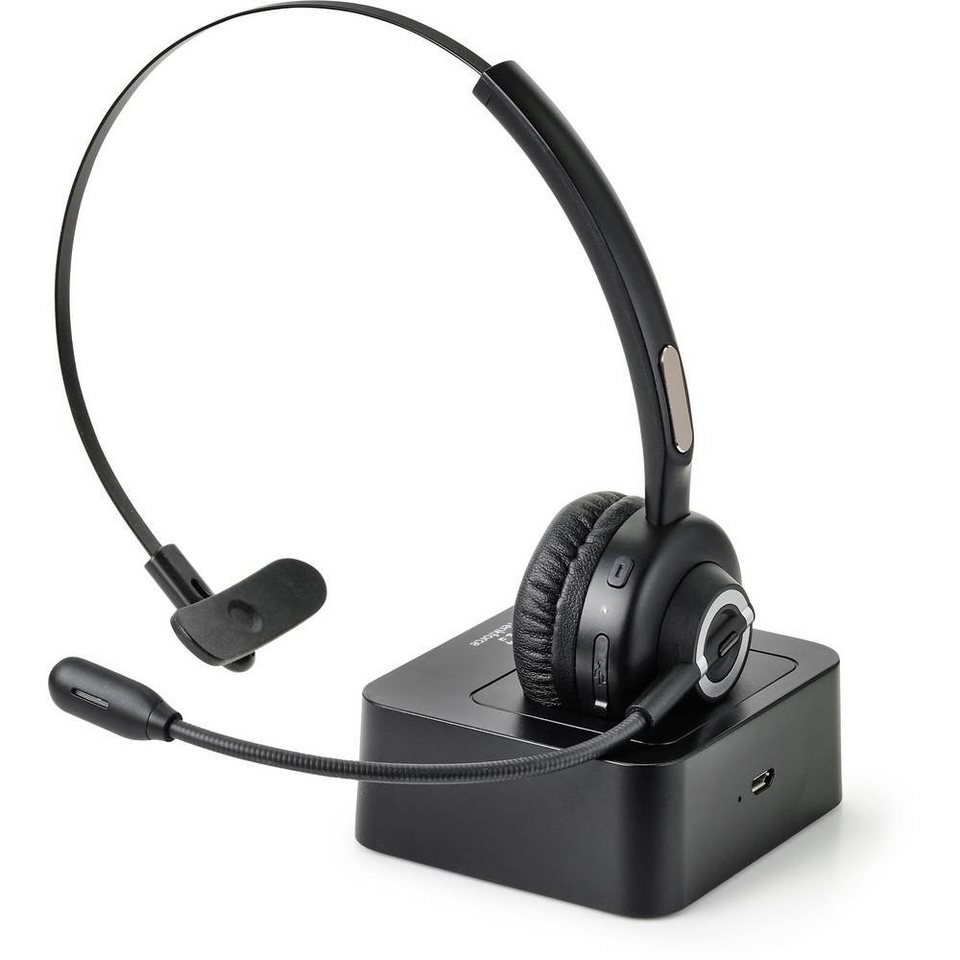 Bluetooth® (Mikrofon- Renkforce Kopfhörer 5.0-Headset Rauschunterdrückung) Mono