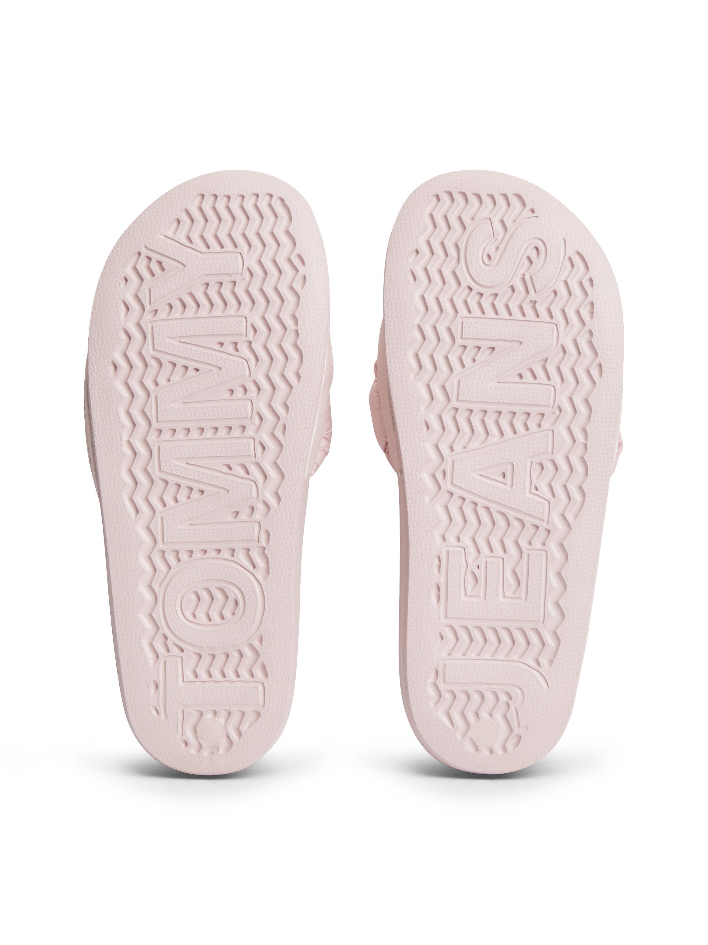 Tommy Jeans TJW BRAIDED SLIDES Pantolette Sommerschuh, Schlupfschuh, Strandschuh mit geflochtener Bandage