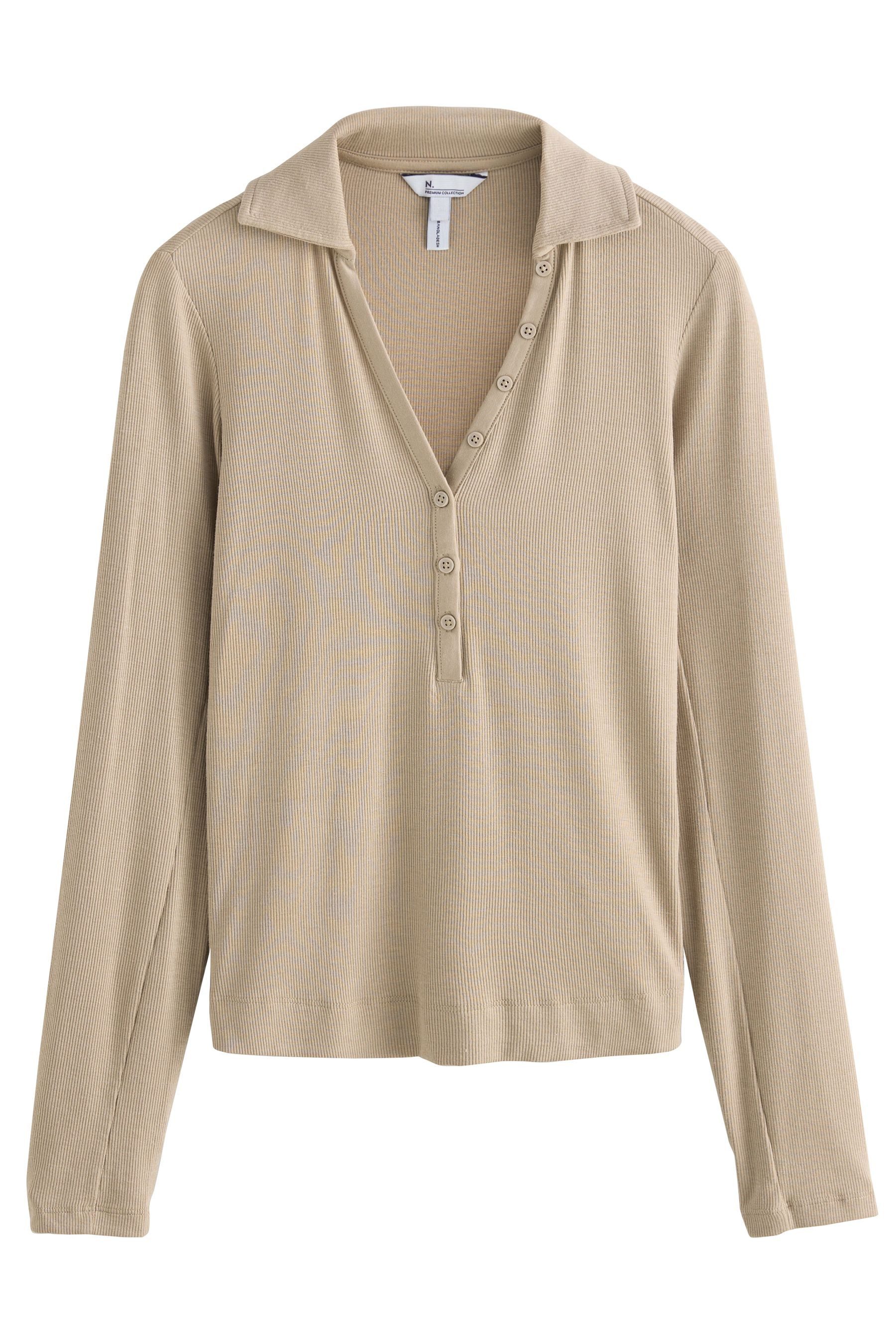 Next Langarm-Poloshirt Langärmeliges Oberteil mit Polokragen günstig online kaufen