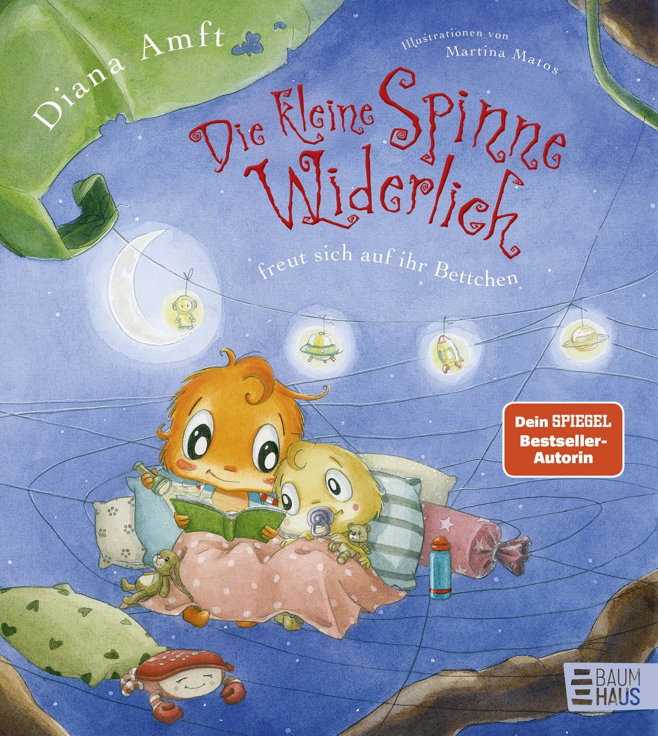 Die kleine Spinne Widerlich freut sich auf ihr Bettchen / Diana Amft, Von der Schauspielerin Diana Amft liebevoll erzähltes Gutenacht-Bilderbuch für Kinder ab 4 Jahren. Band 12
