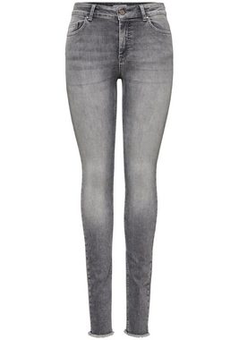 ONLY Skinny-fit-Jeans BLUSH mit ausgefranstem Saum