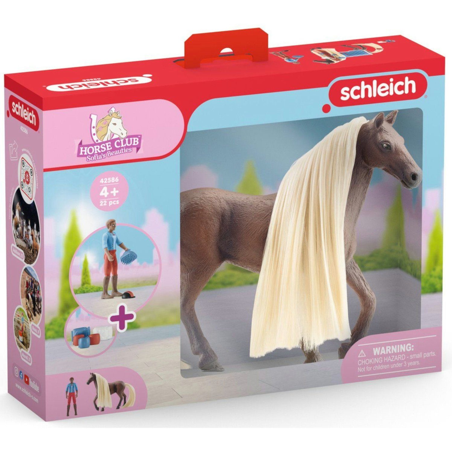 Schleich® Spielfigur SLH42586, Horse Club Spielset Leo und Rocky