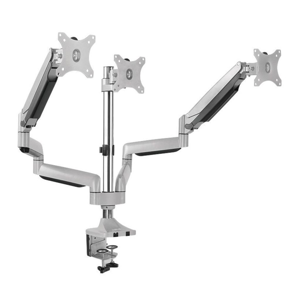 LogiLink Monitor-Halterung BP0052, (3-fach Monitorhalterung 13-32" Aluminium 2x Gasdruckfeder)