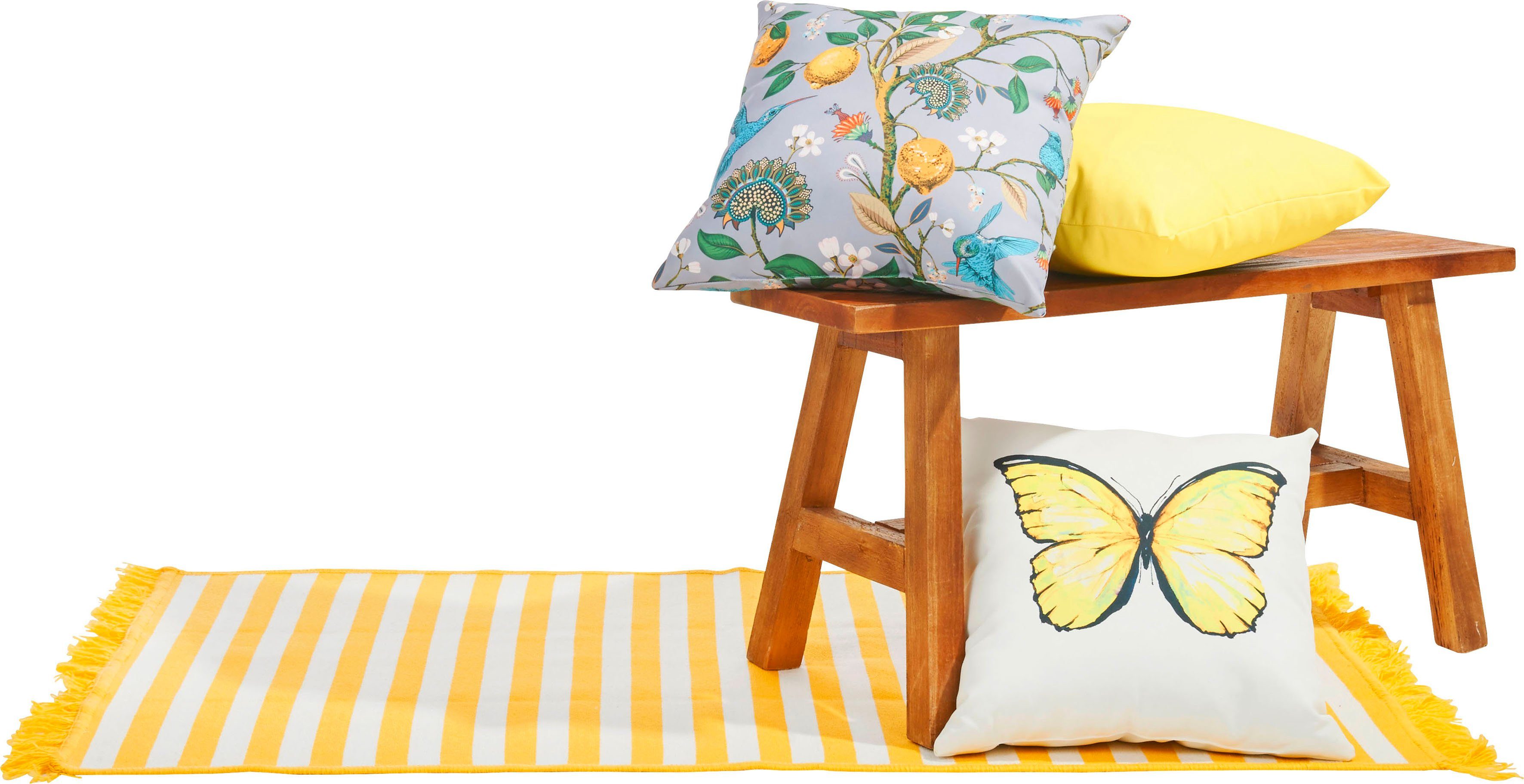 done. Dekokissen "Outside" Wetterfestes, einfarbiges Outside Kissen inklusi günstig online kaufen