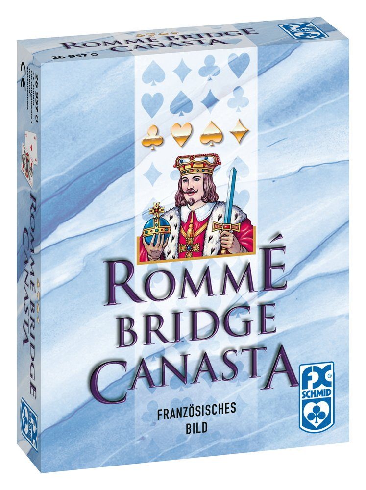 Ravensburger Spiel 2 x 55 Blatt Spielkarten Rommé, Bridge, Canasta Kartonschachtel 26957