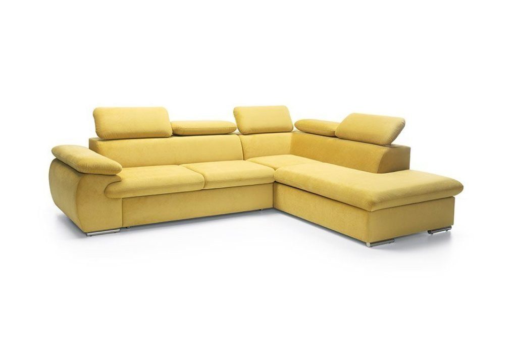 JVmoebel Ecksofa Polster Couch Mit Design Bettfunktion Ecksofa Sofa Schlafsofa L-Form Textil