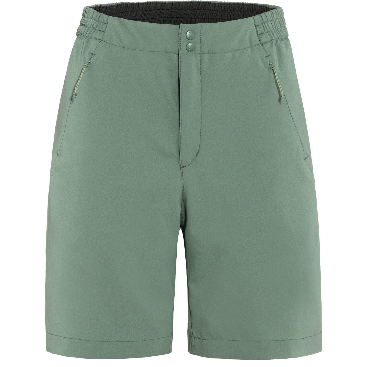 Fjällräven Strandshorts Fjällräven W High Coast Shade Shorts Damen Shorts Blue/Green Green