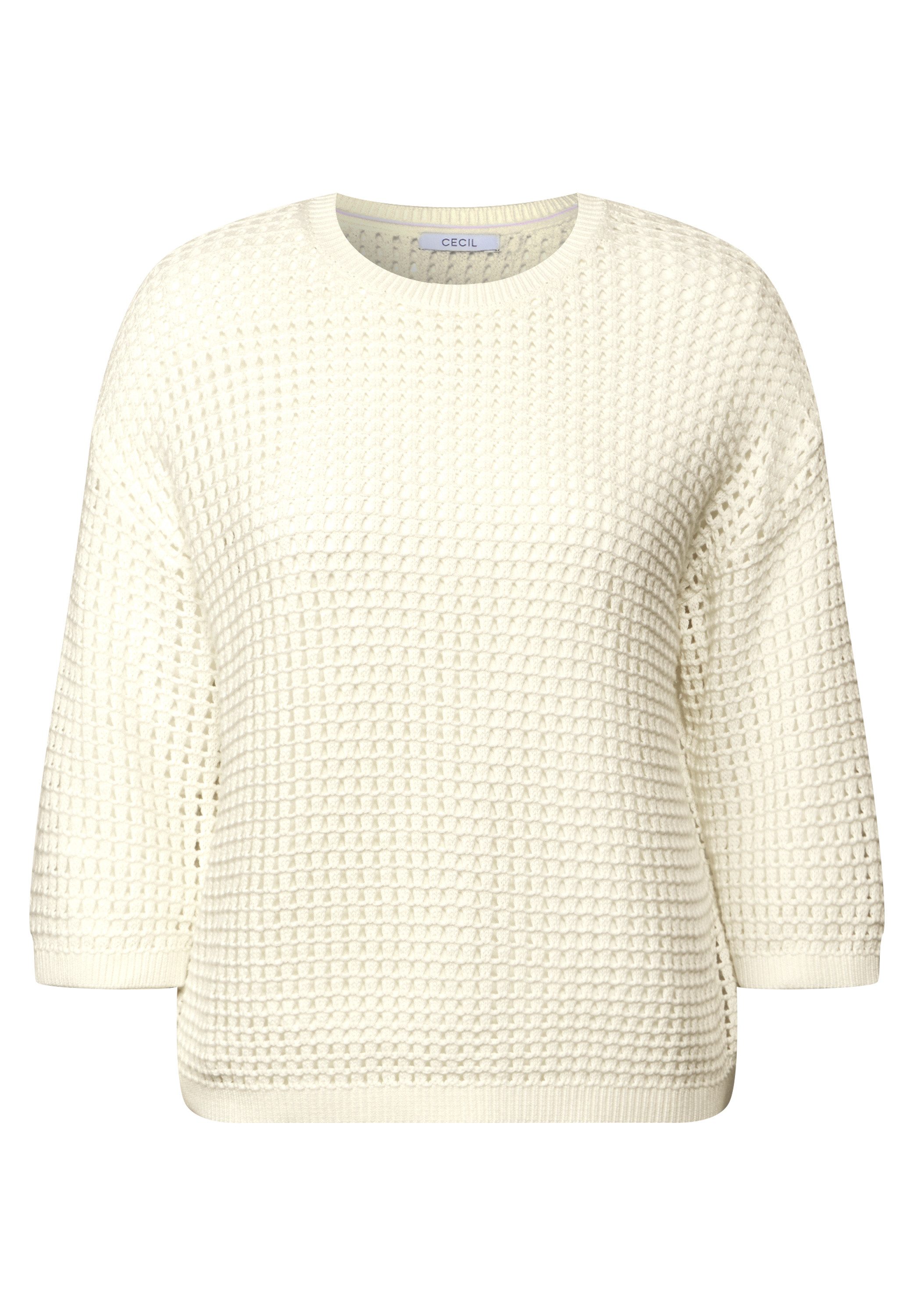 CECIL Strickpullover in Häkel-Optik günstig online kaufen