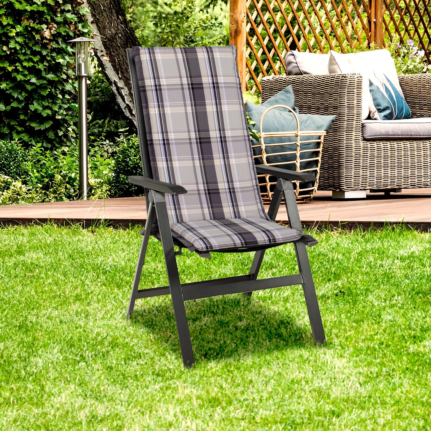 beo Hochlehnerauflage Hochlehner Saumauflage Ascot: Zip, Bindebänder