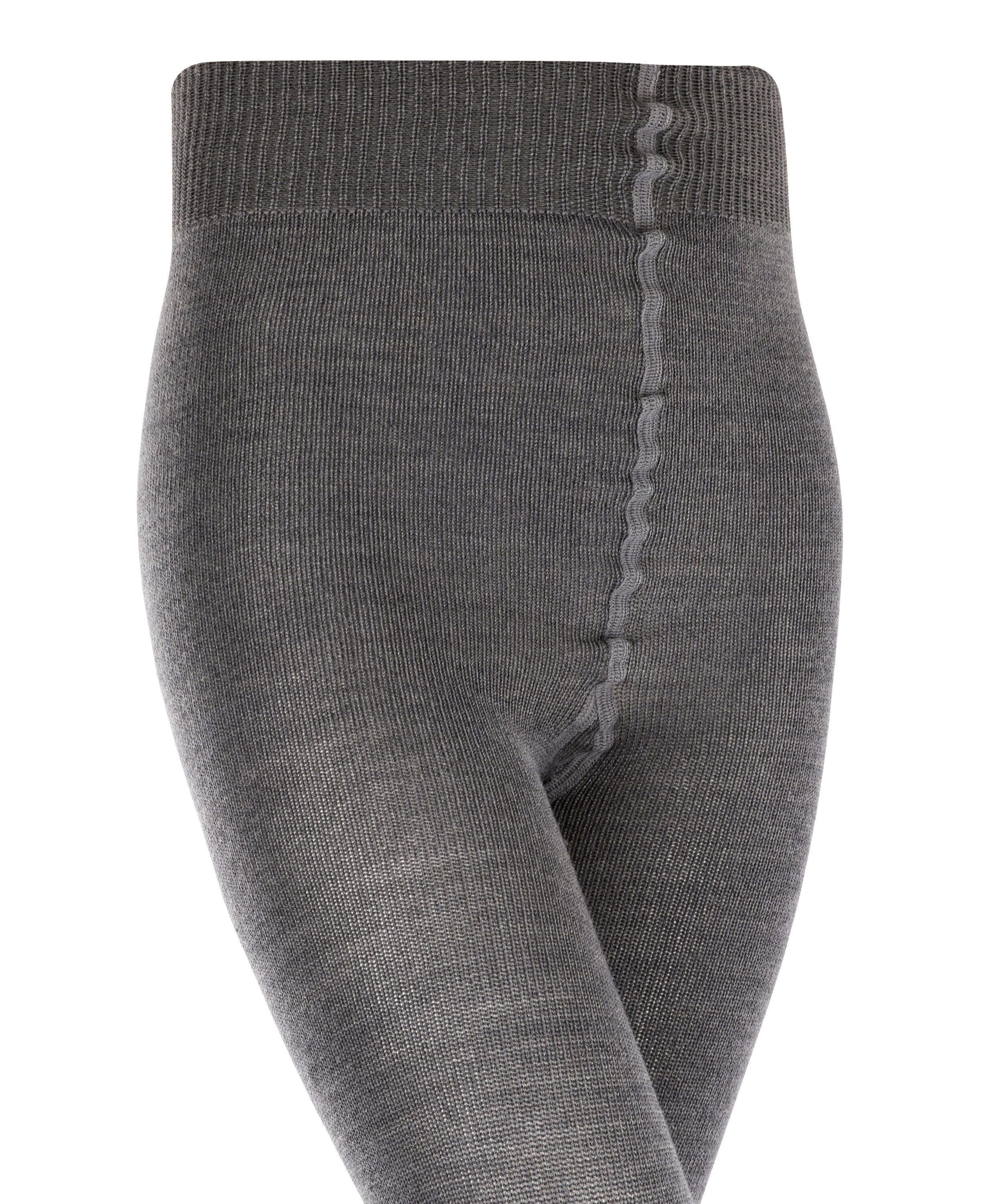 dark (1 Wool mit Strickstrumpfhose verstärkten Comfort (3070) St) grey Belastungszonen FALKE